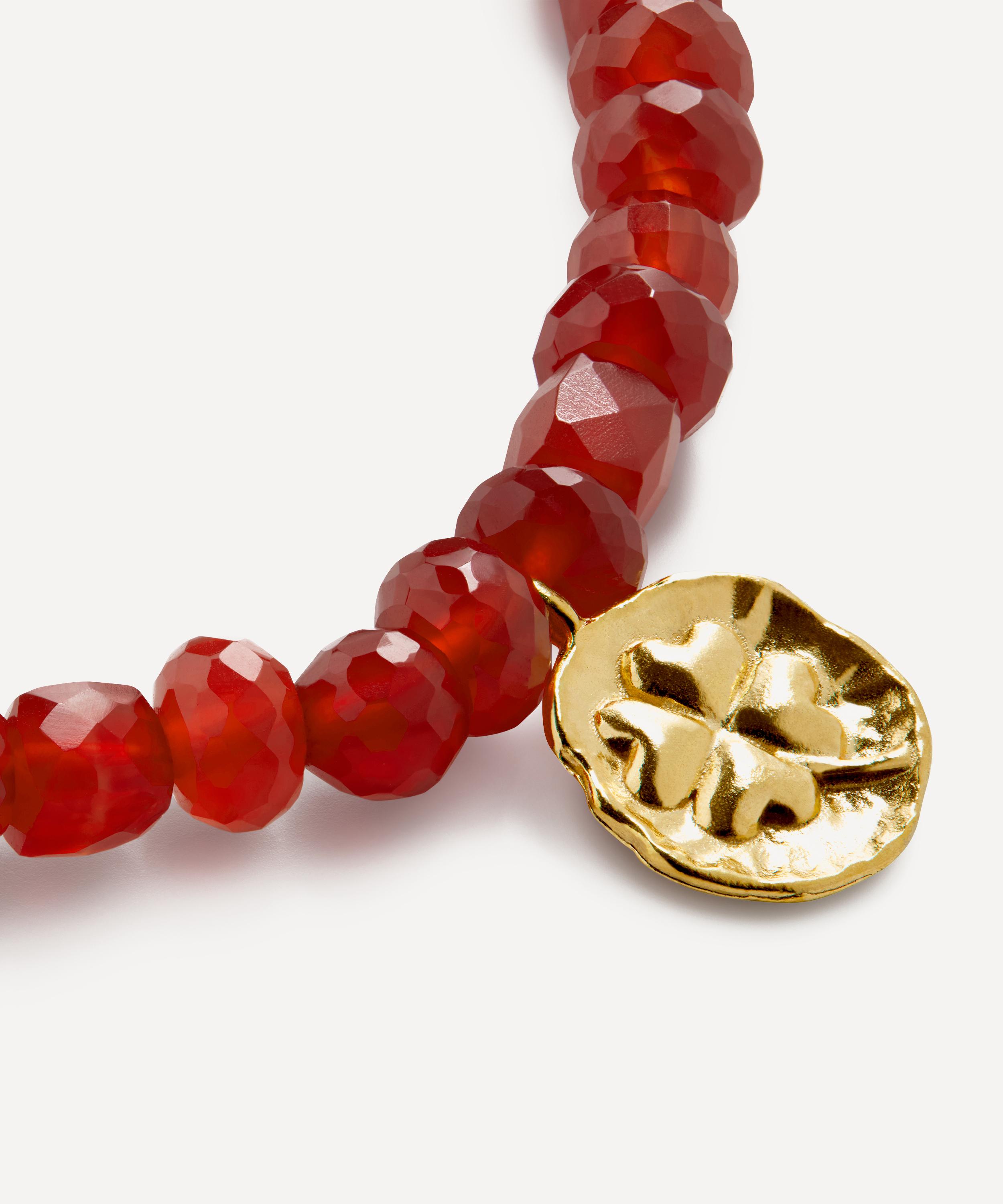 Monica Vinader - 18ct Gold-Plated Vermeil Silver Lucky Gemstone Beaded Bracelet image number 2