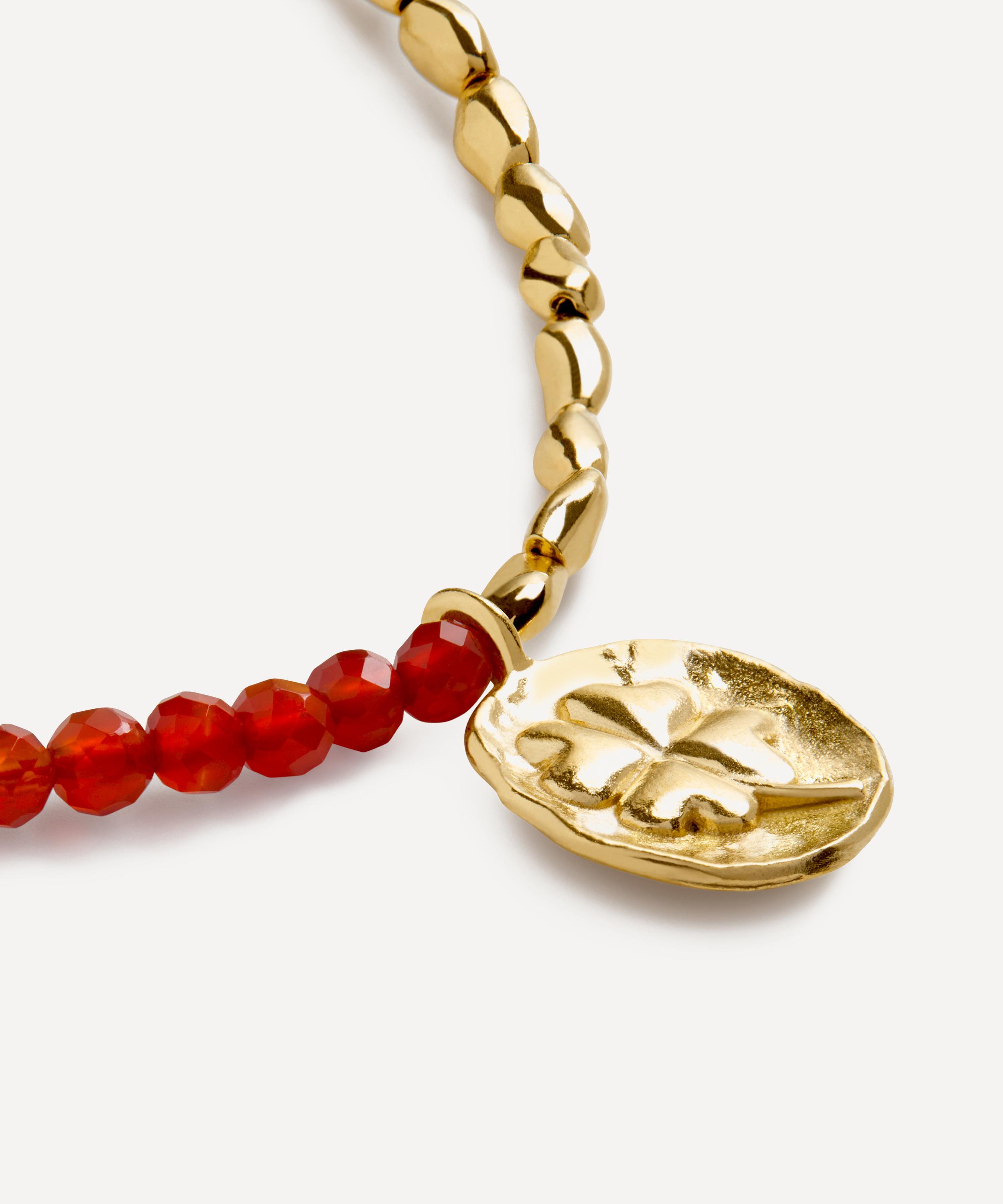 Monica Vinader - 18ct Gold-Plated Vermeil Silver Lucky Gemstone Friendship Bracelet image number 2