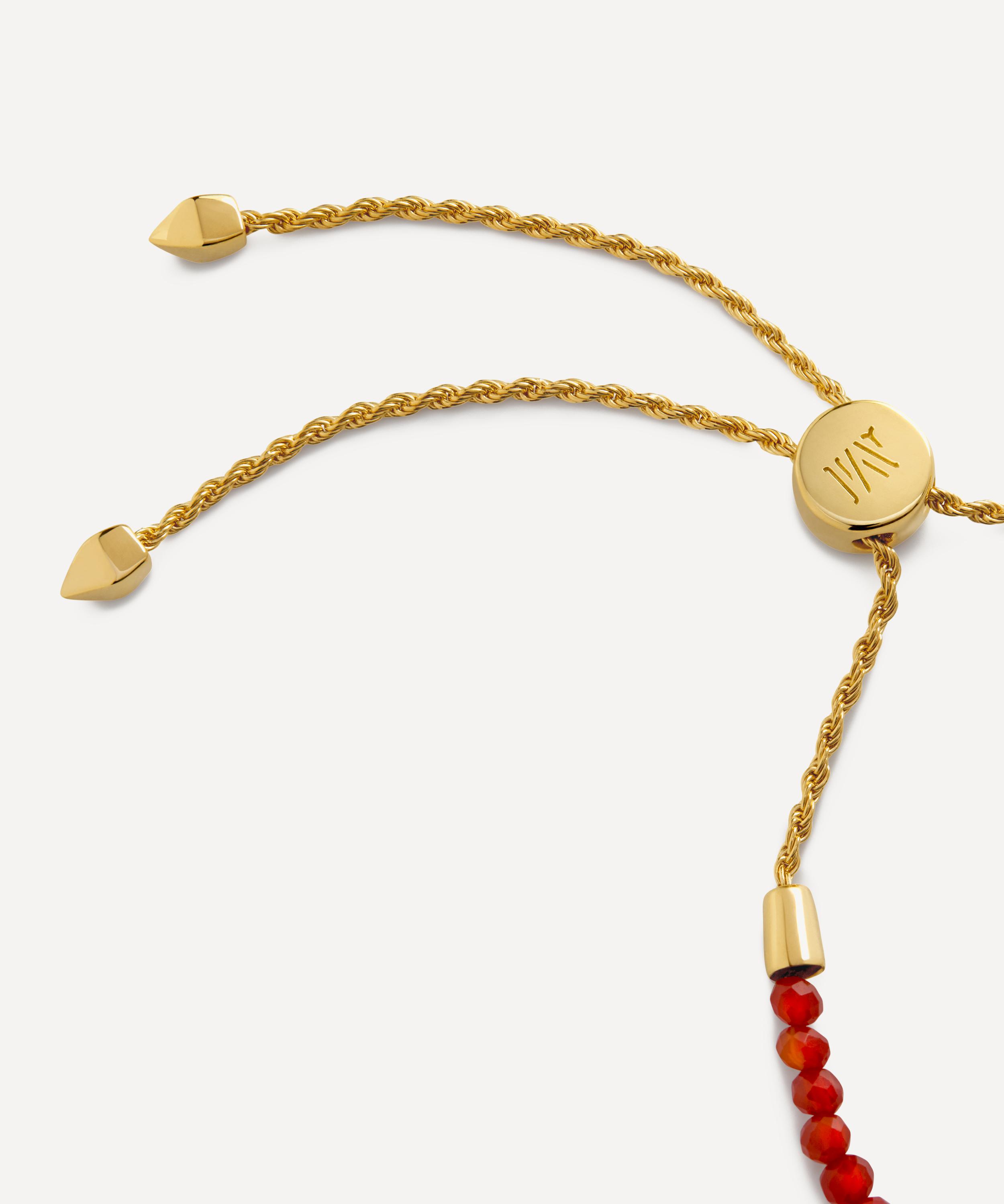 Monica Vinader - 18ct Gold-Plated Vermeil Silver Lucky Gemstone Friendship Bracelet image number 3