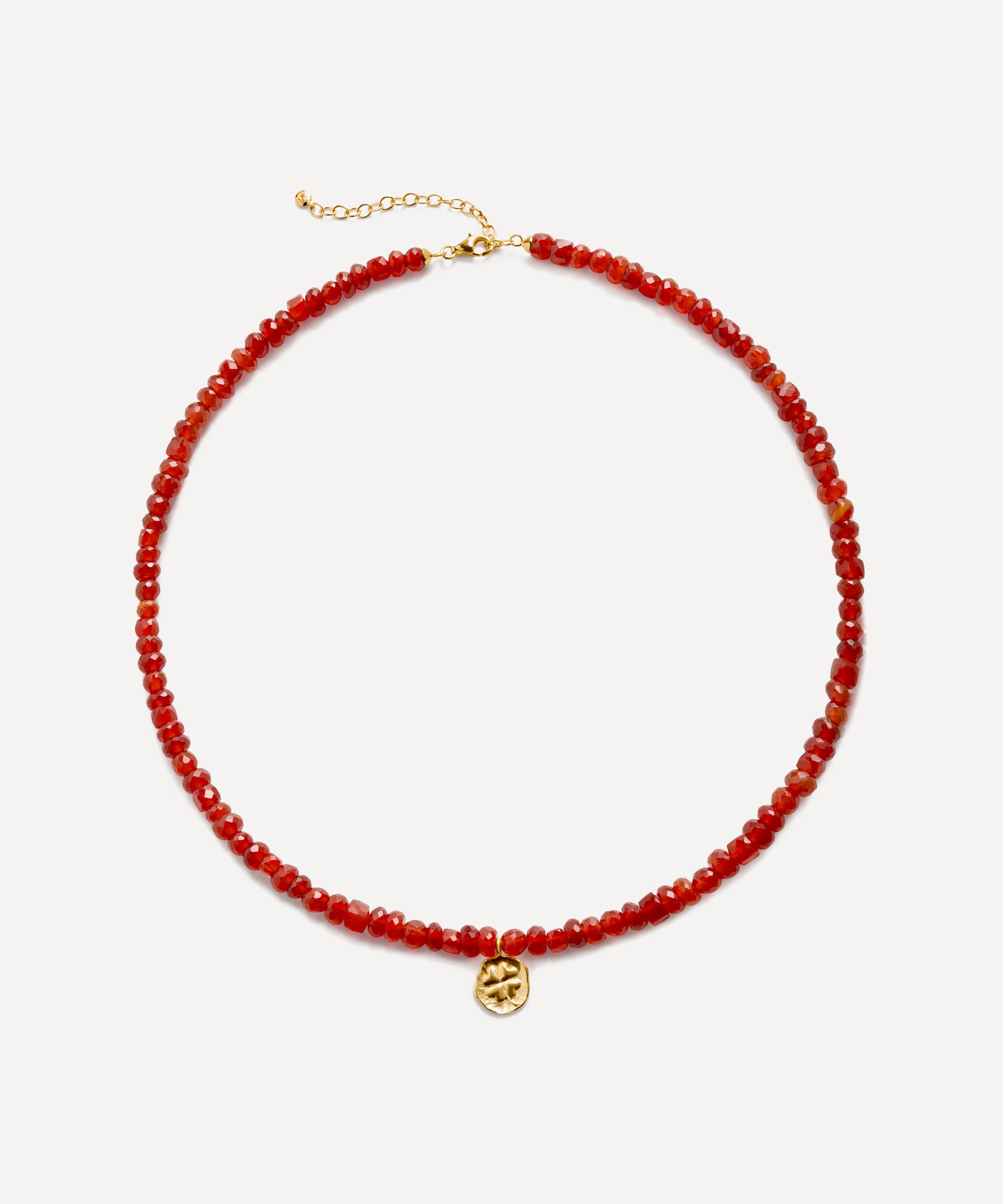 Monica Vinader - 18ct Gold-Plated Vermeil Silver Lucky Beaded Necklace