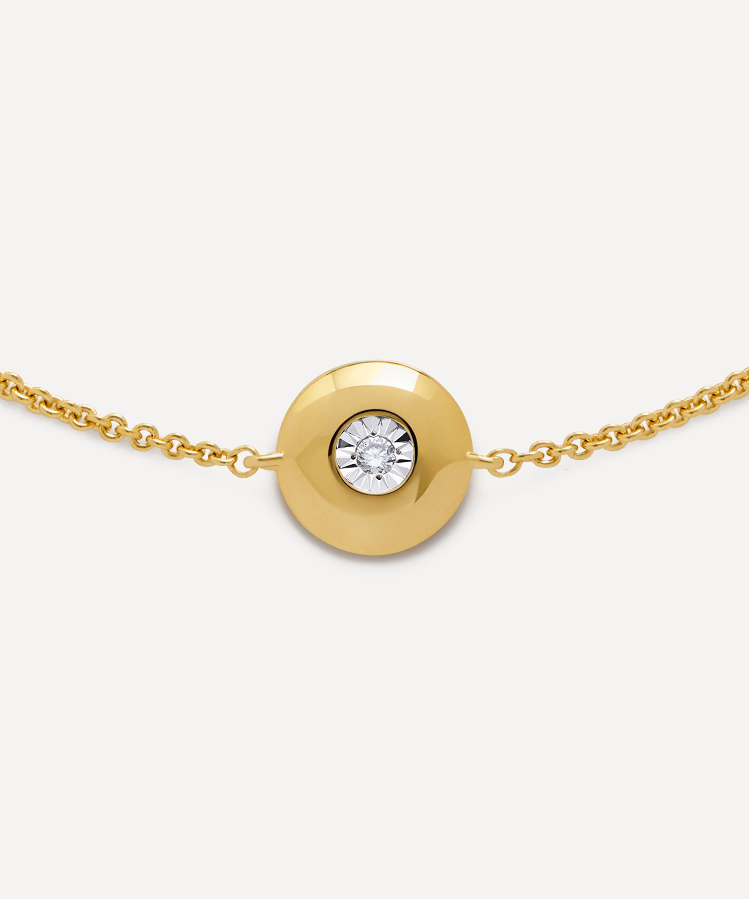 Monica Vinader - 18ct Gold-Plated Vermeil Silver April Birthstone Chain Bracelet image number 2