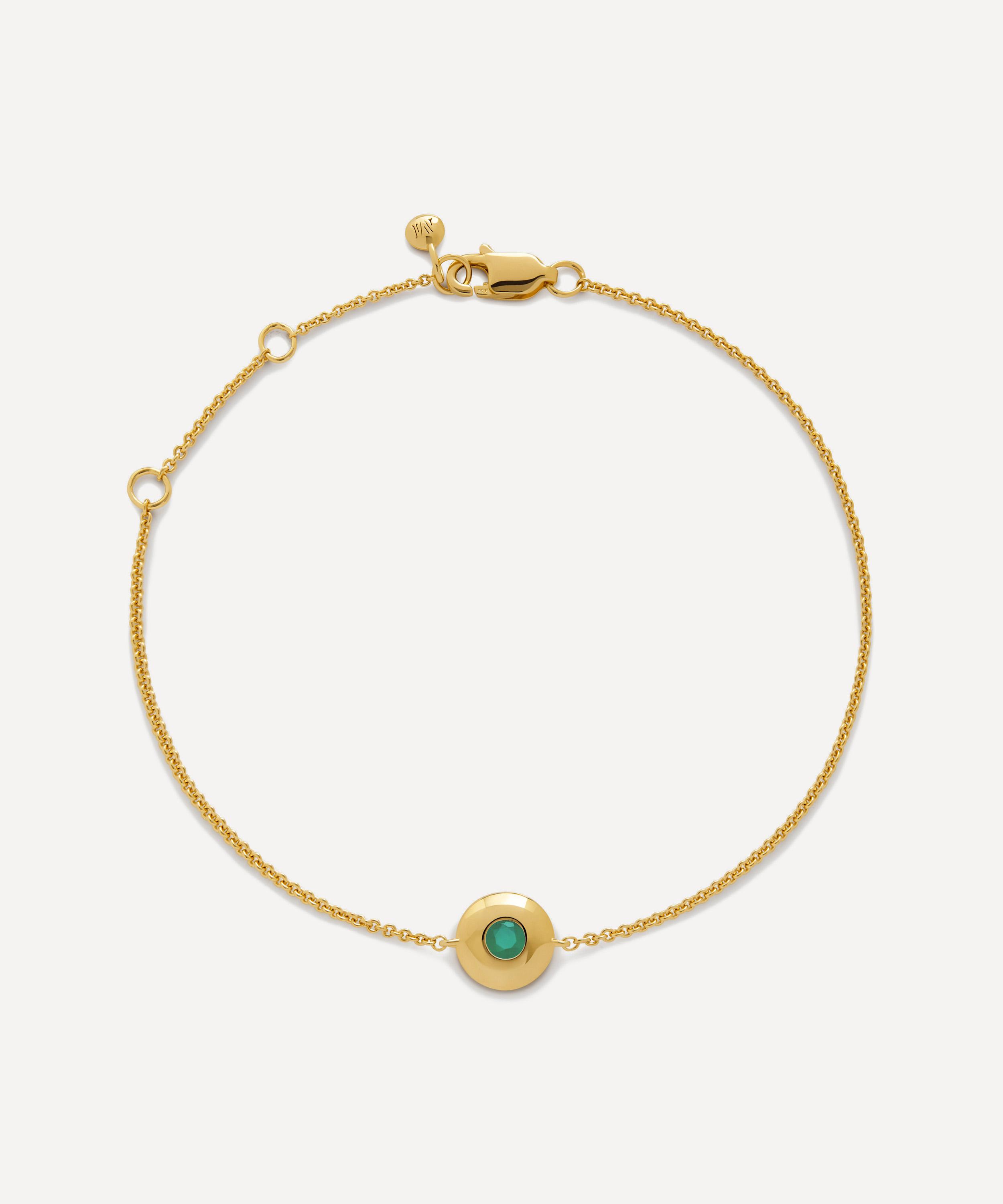 Monica Vinader - 18ct Gold-Plated Vermeil Silver May Birthstone Chain Bracelet