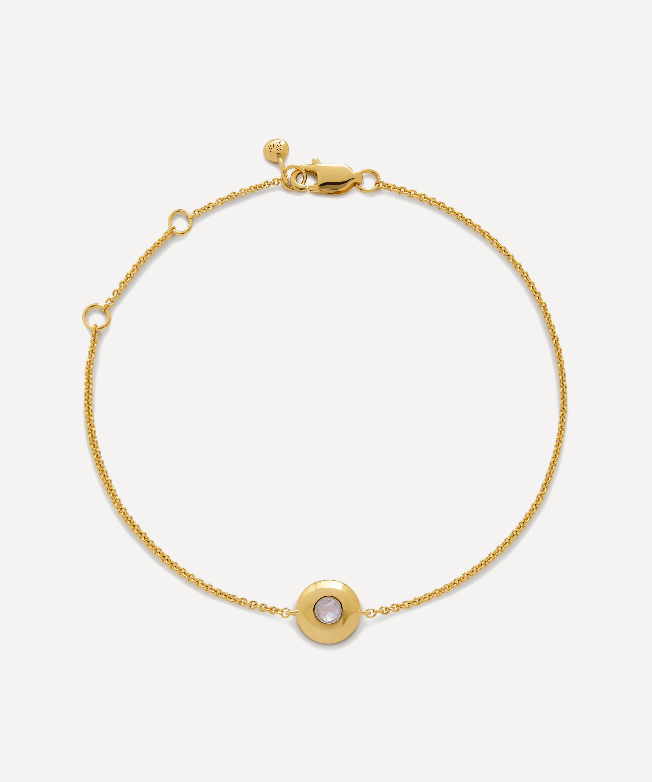 Monica Vinader - 18ct Gold-Plated Vermeil Silver June Birthstone Chain Bracelet