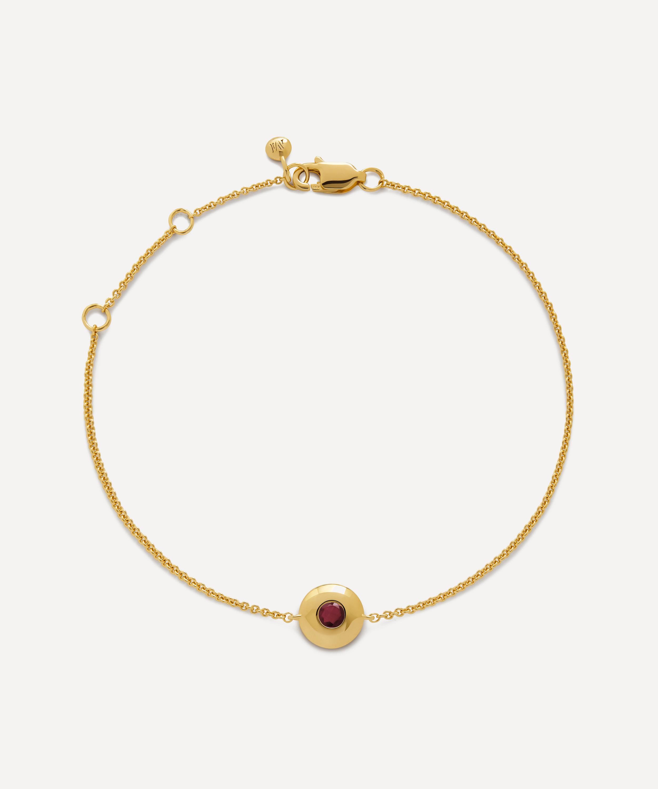 Monica Vinader - 18ct Gold-Plated Vermeil Silver July Birthstone Chain Bracelet