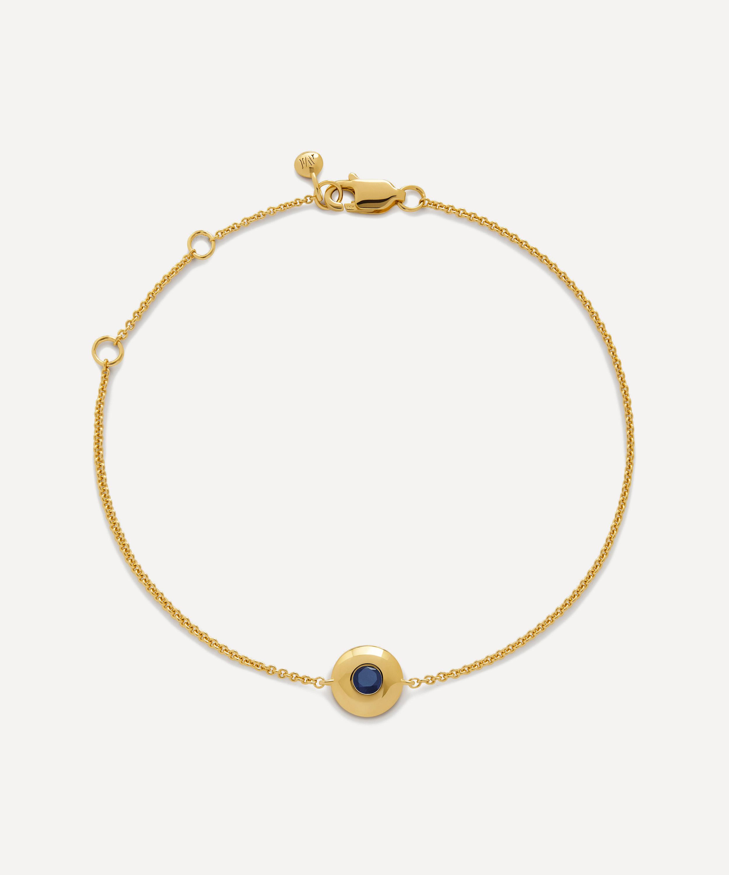 Monica Vinader - 18ct Gold-Plated Vermeil Silver September Birthstone Chain Bracelet