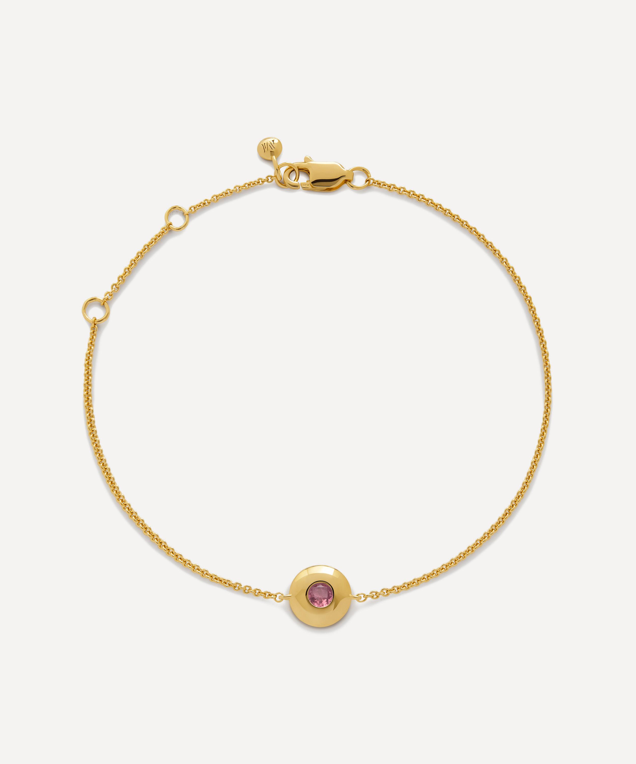 Monica Vinader - 18ct Gold-Plated Vermeil Silver October Birthstone Chain Bracelet