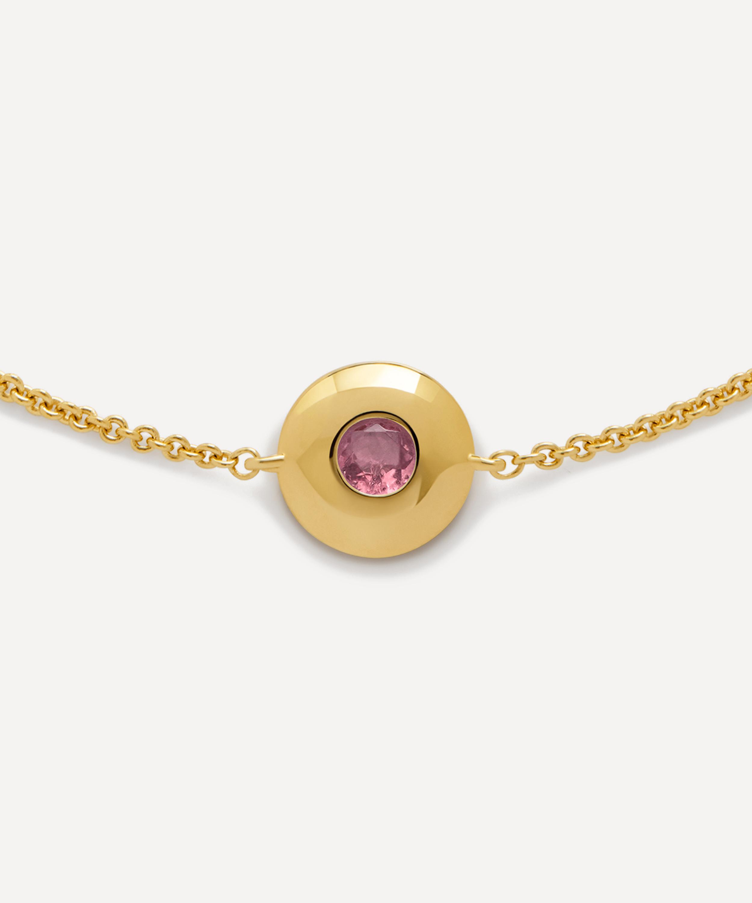 Monica Vinader - 18ct Gold-Plated Vermeil Silver October Birthstone Chain Bracelet image number 3