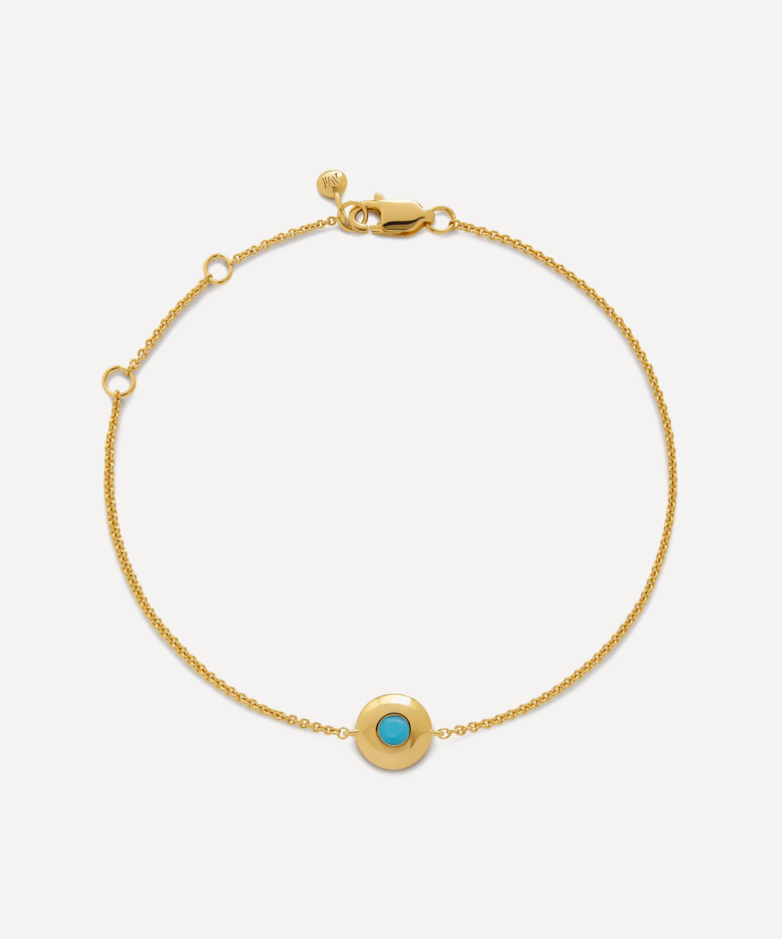 Monica Vinader - 18ct Gold-Plated Vermeil Silver December Birthstone Chain Bracelet