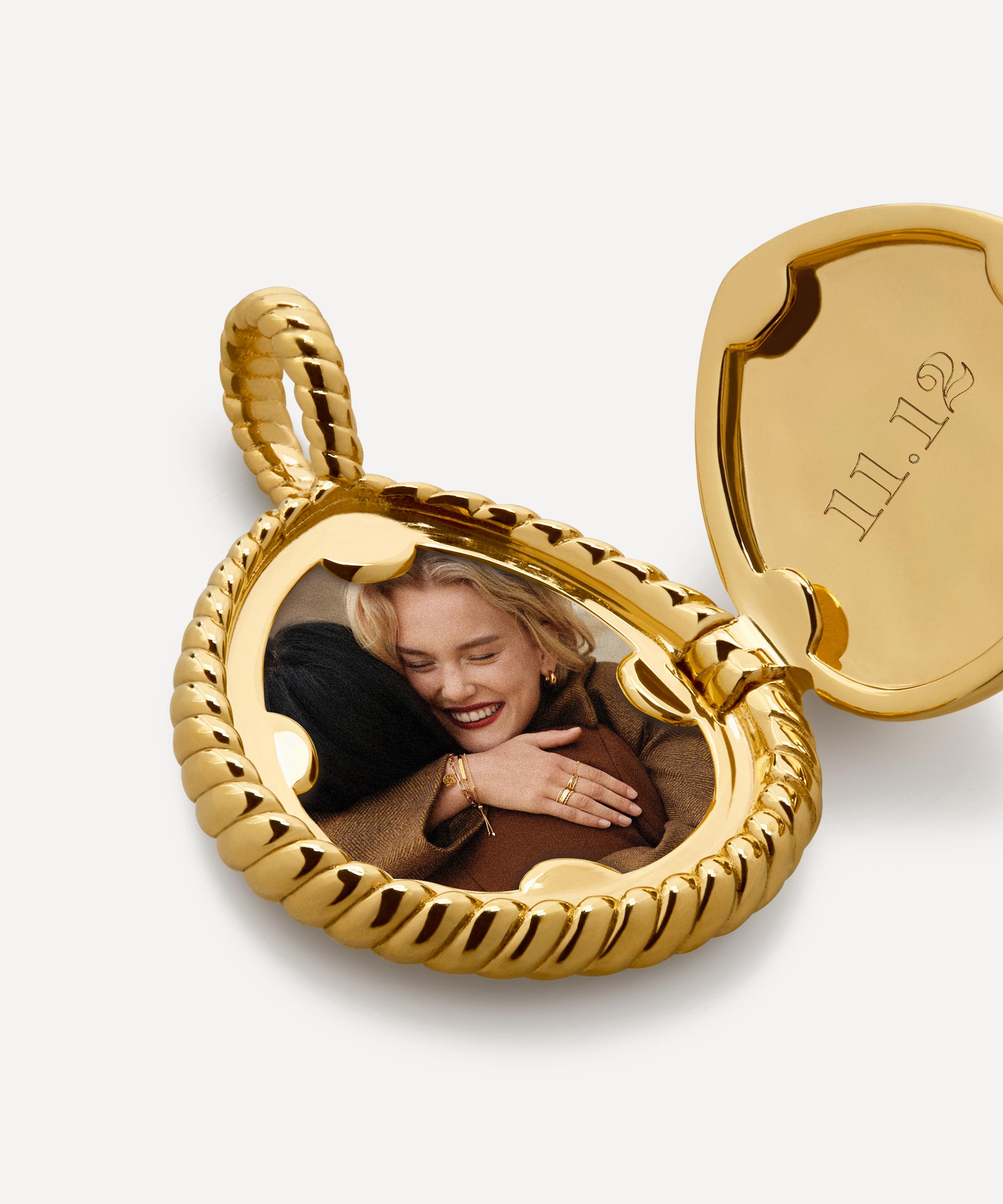 Monica Vinader - 18ct Gold-Plated Vermeil Silver Deia Locket Pendant image number 1