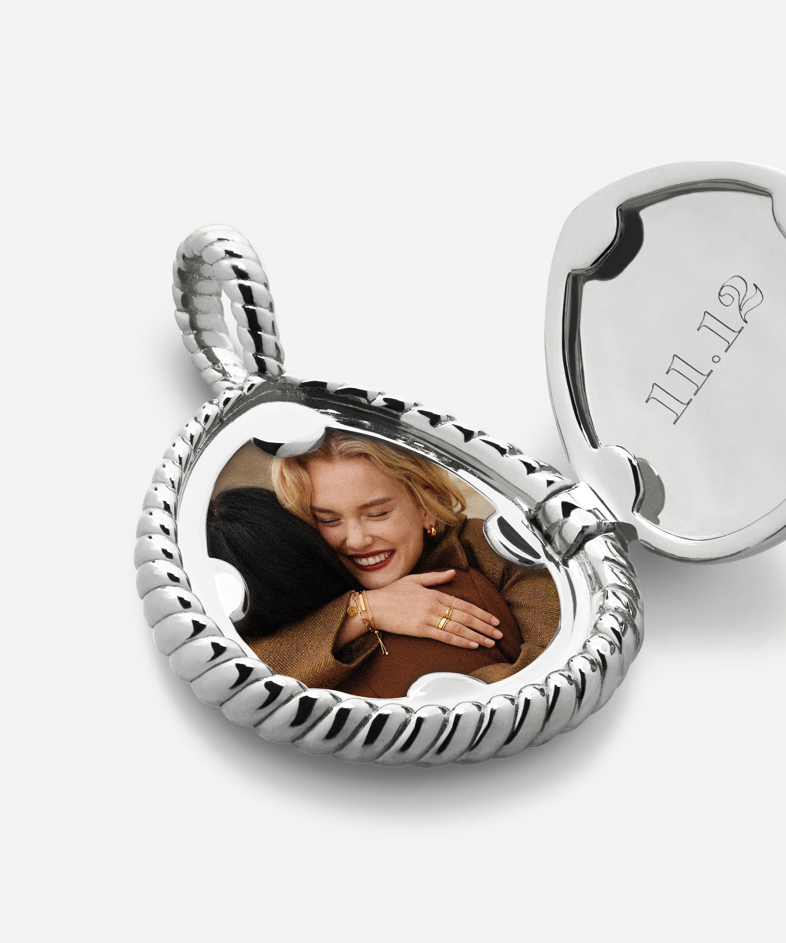 Monica Vinader - Sterling Silver Deia Locket Pendant image number 1