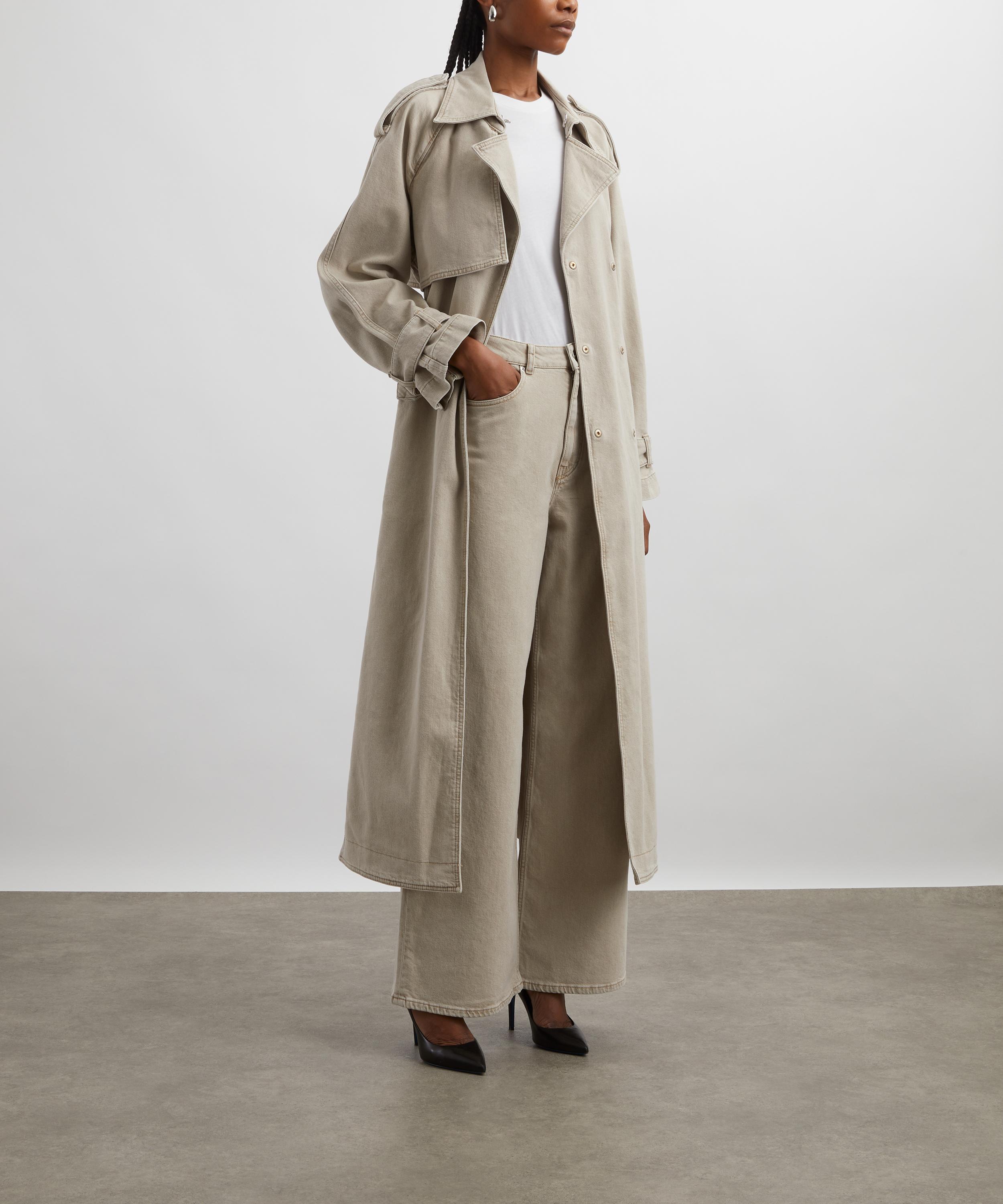 Ivy Oak - Prijanka Sandstone Wide Leg Jeans image number 1