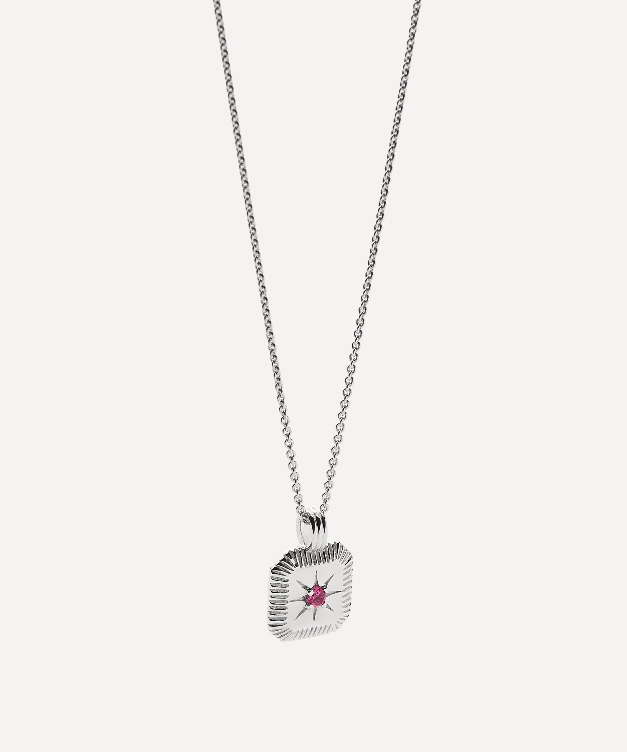 Missoma - Sterling Silver October Birthstone Pendant Necklace image number 1