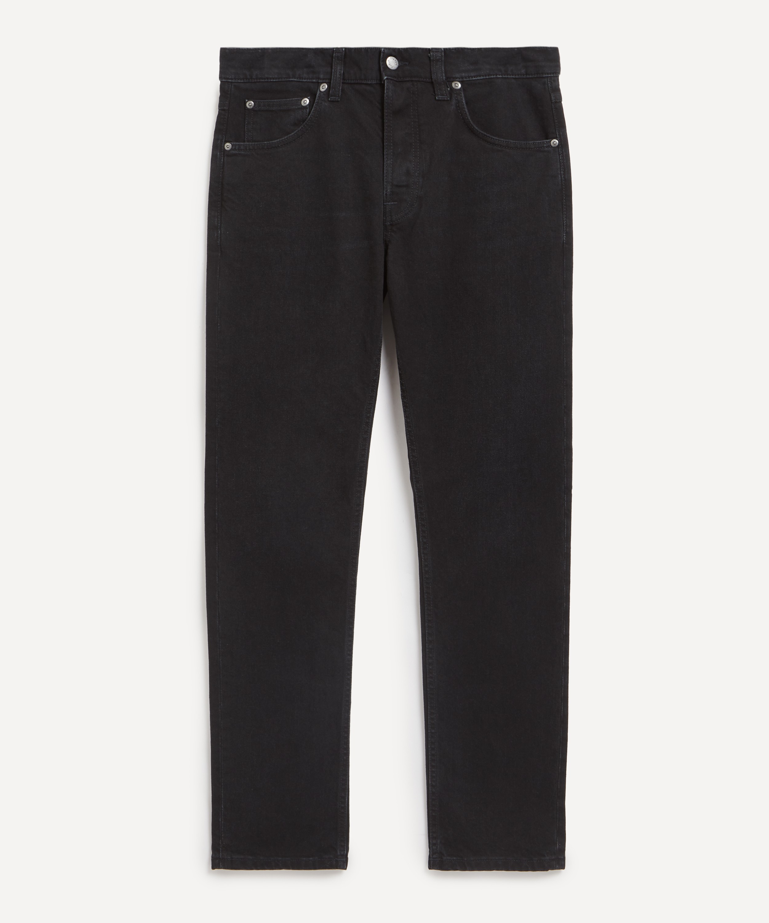 Nudie Jeans - Solid Ollie Jeans in Black Steel image number 0