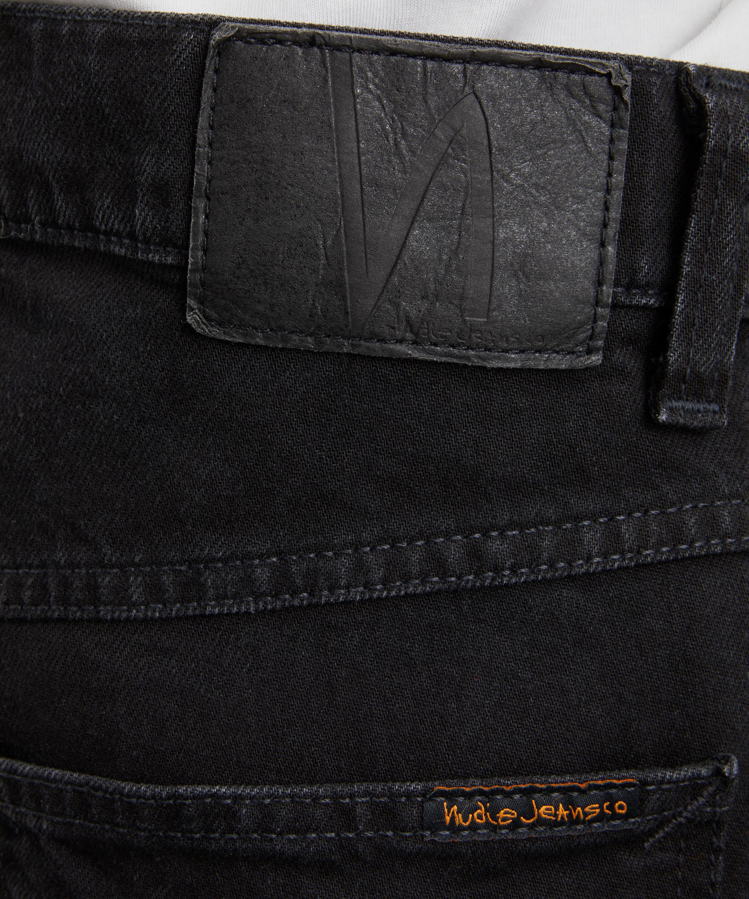 Nudie Jeans - Solid Ollie Jeans in Black Steel image number 4