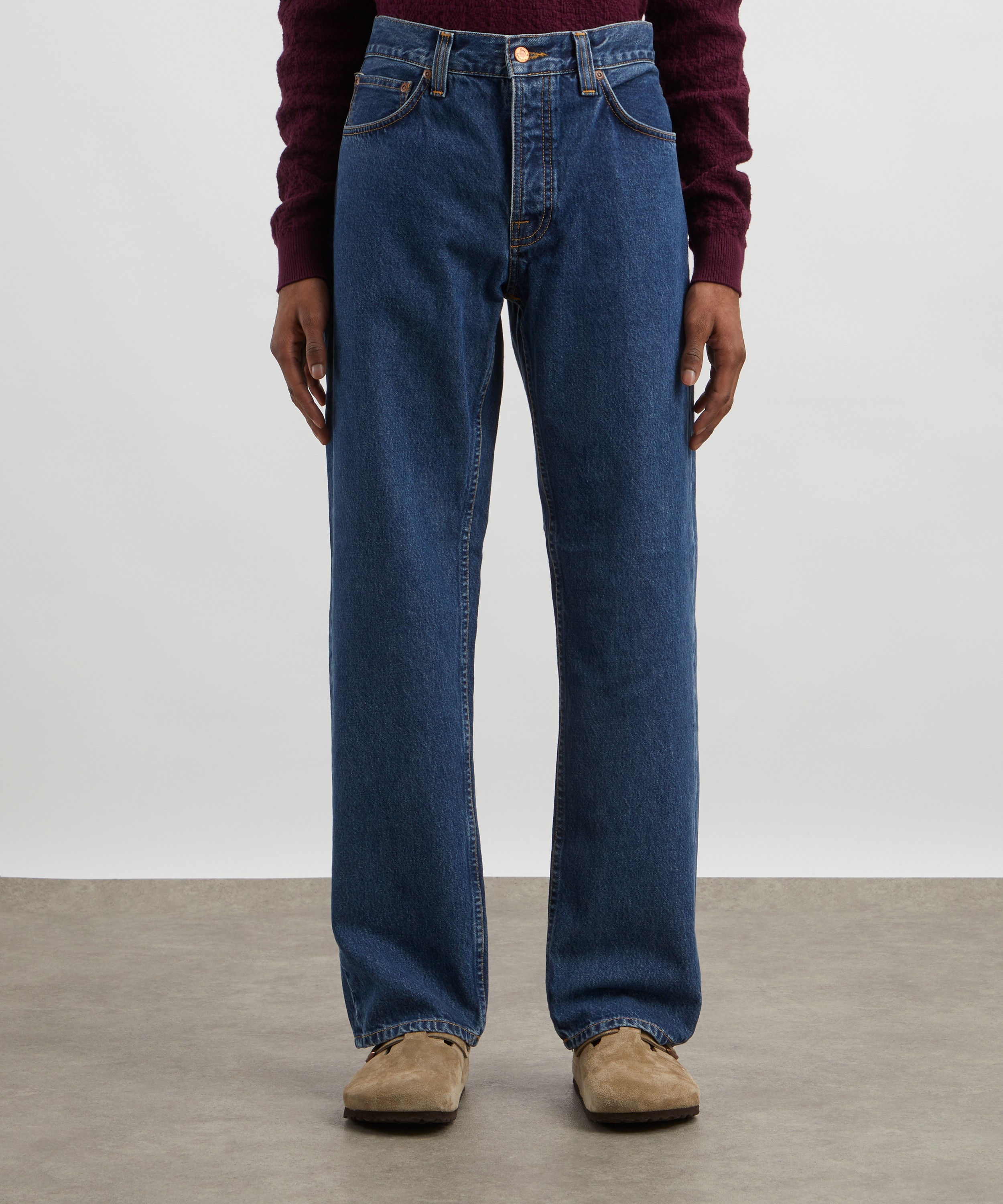 Nudie Jeans - Rad Rufus Straight Leg Jeans in Morning Soul image number 2