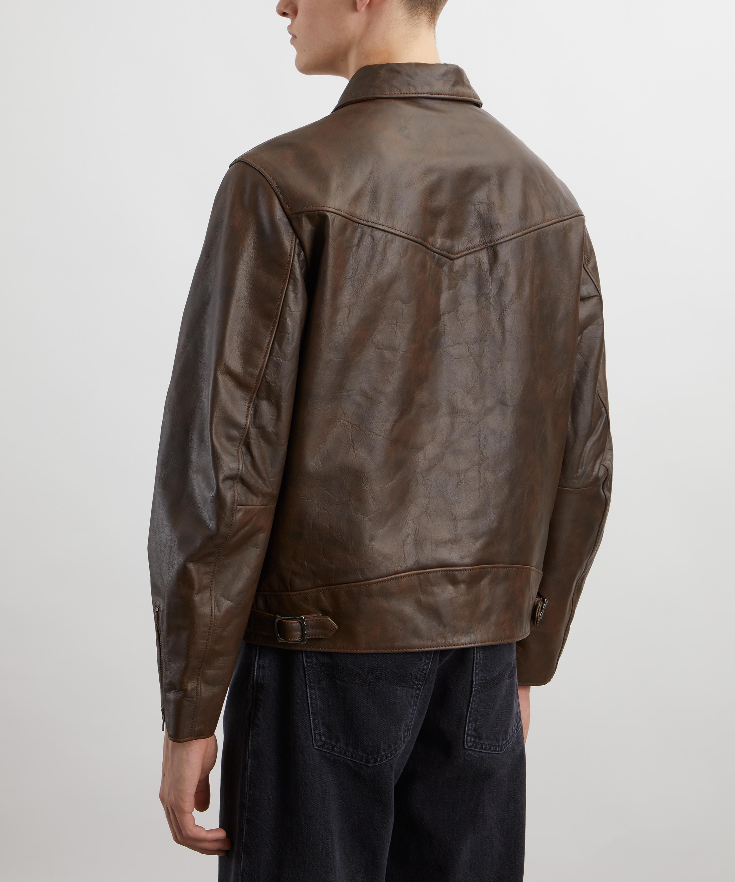 Nudie Jeans - Eddy Rider Leather Jacket image number 3