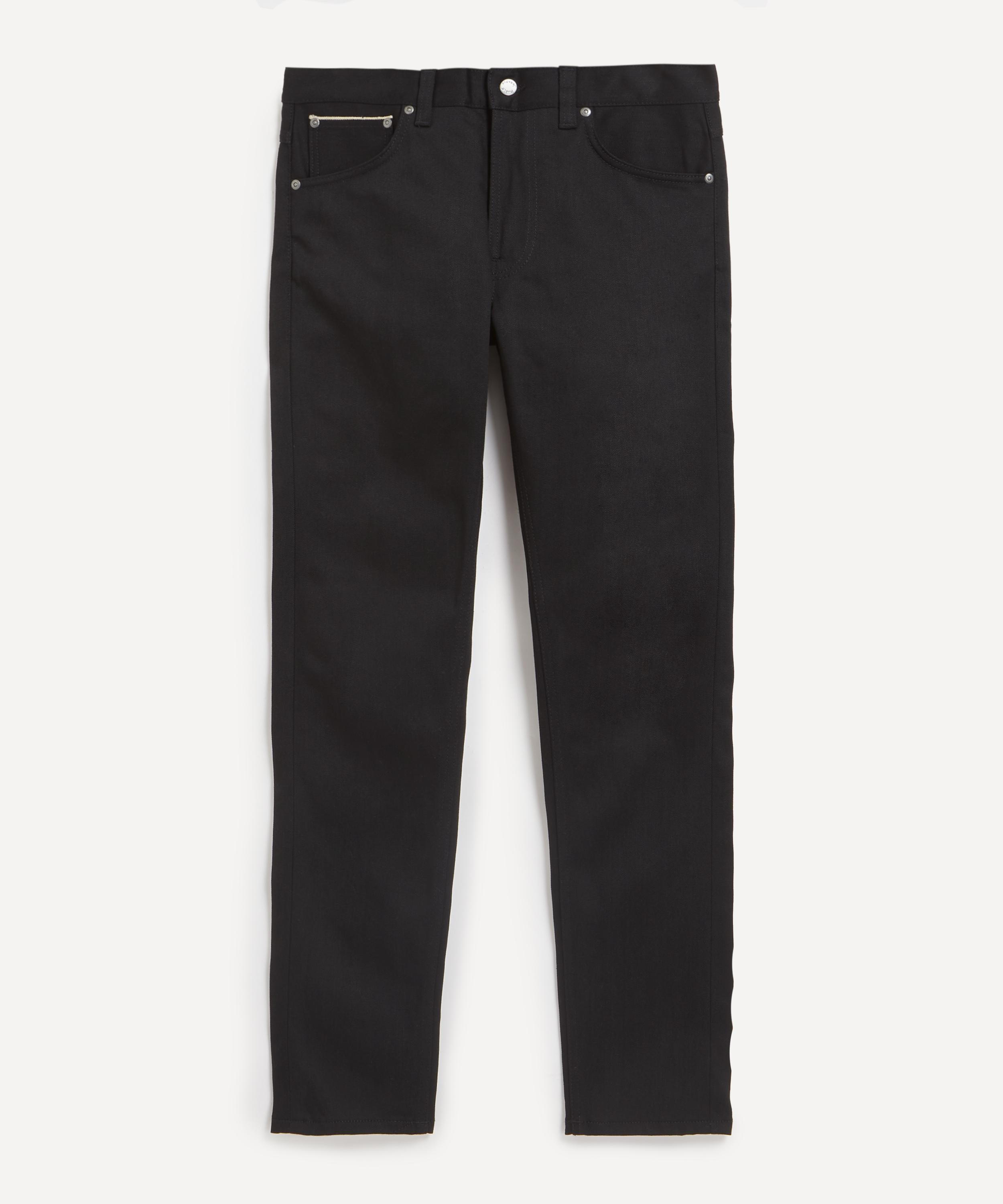 Nudie Jeans - Lean Dean Jeans in Dry Black Selvage image number 0