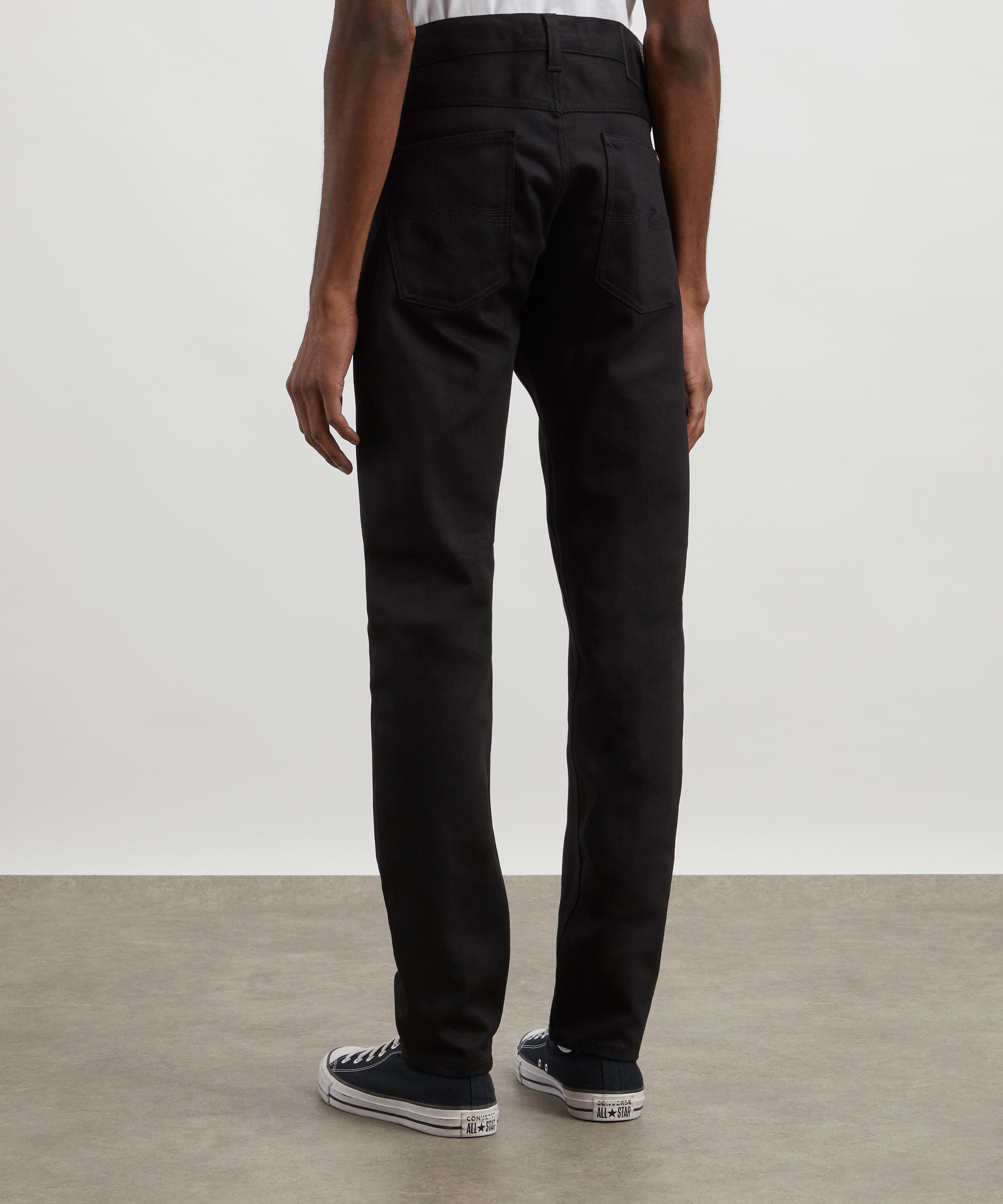 Nudie Jeans - Lean Dean Jeans in Dry Black Selvage image number 3