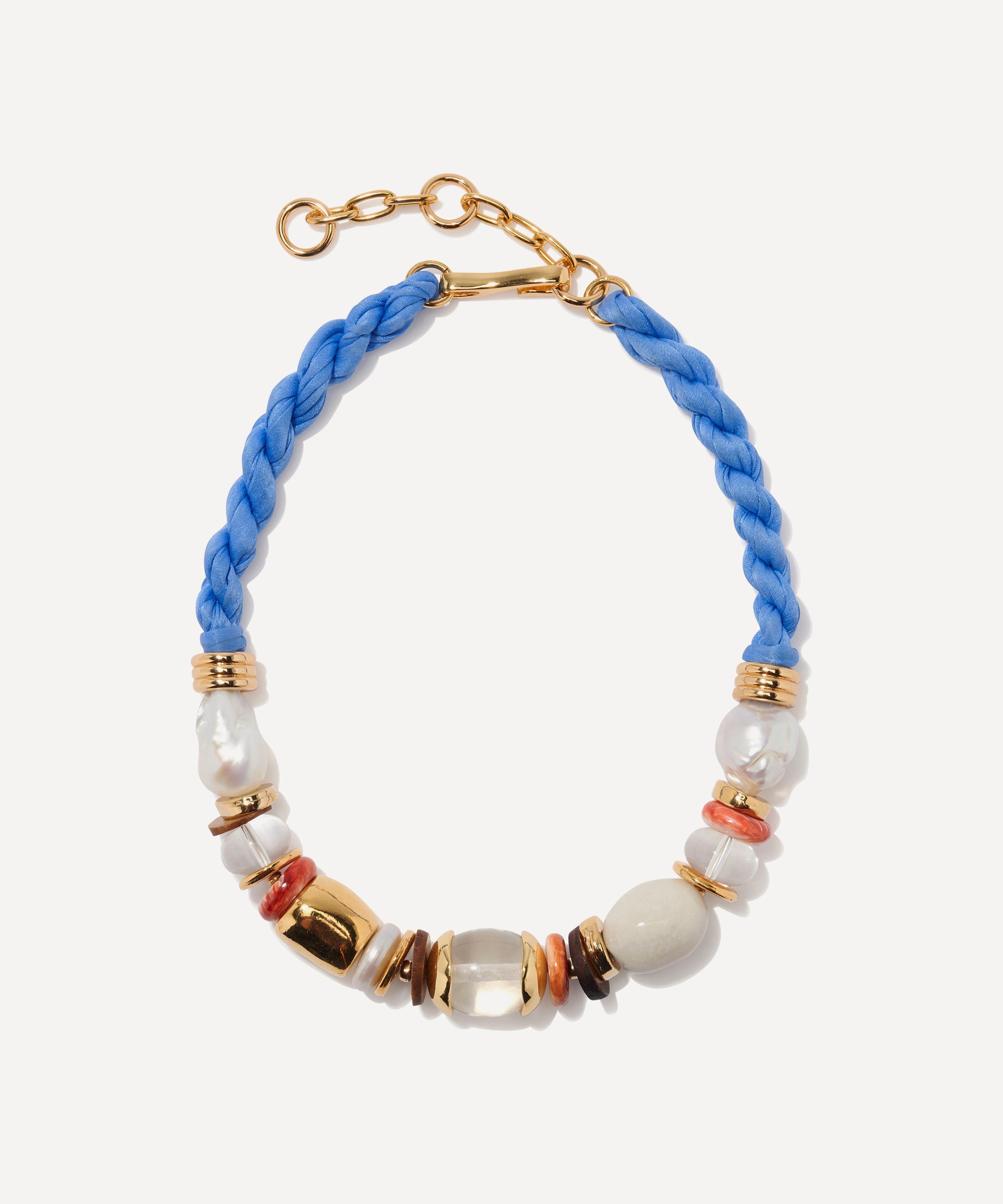 Lizzie Fortunato - Gold-Plated Beach Bead Necklace image number 0