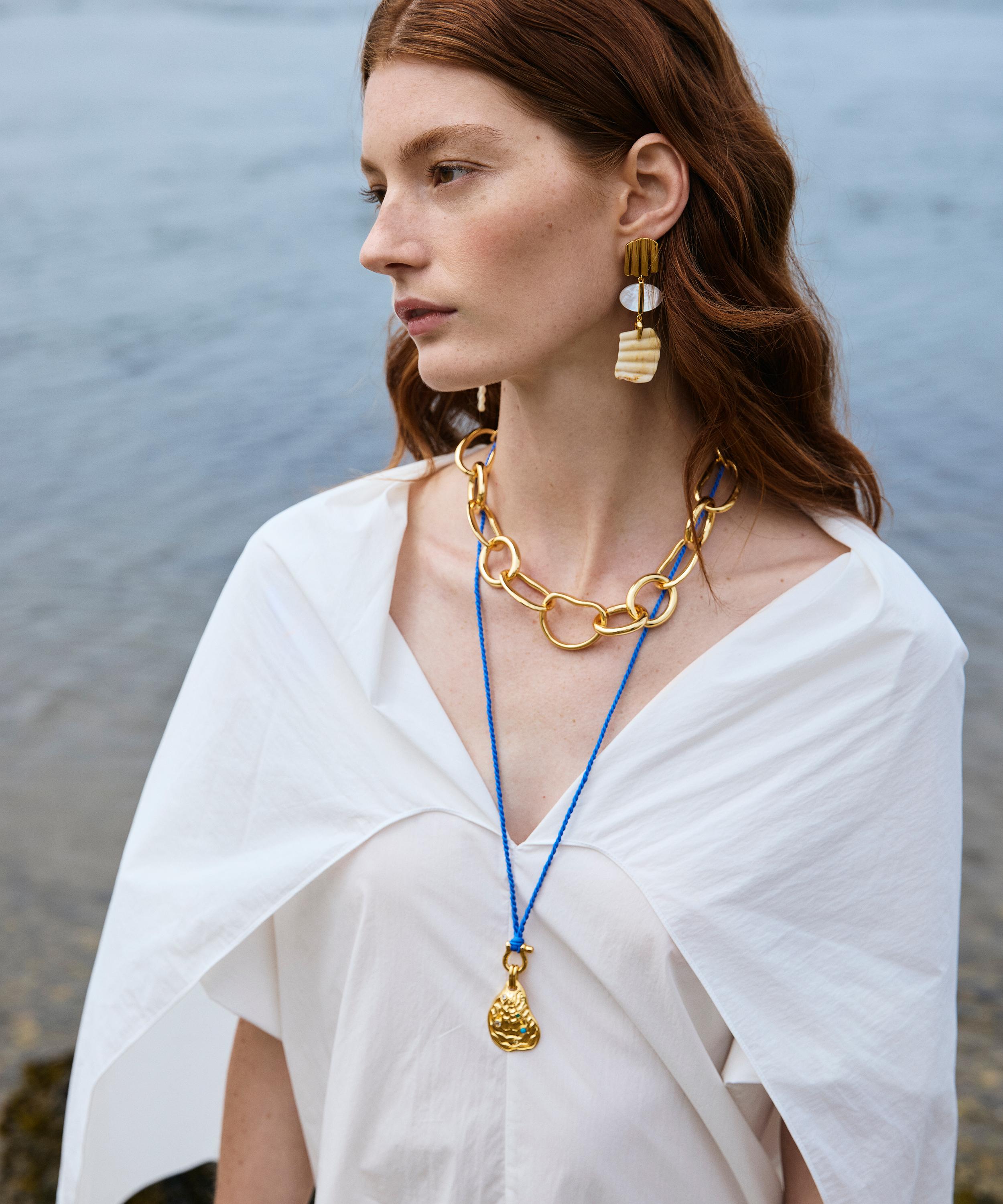 Lizzie Fortunato - Gold-Plated Suna Drop Earrings image number 