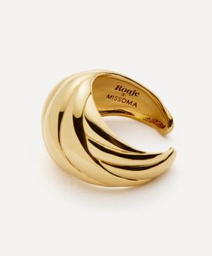 Missoma X Rouje 18ct Gold-Plated Kat Chunky Dome Ring | Liberty Missoma X Rouje 18ct Gold-Plated Kat Chunky Dome Ring | Liberty