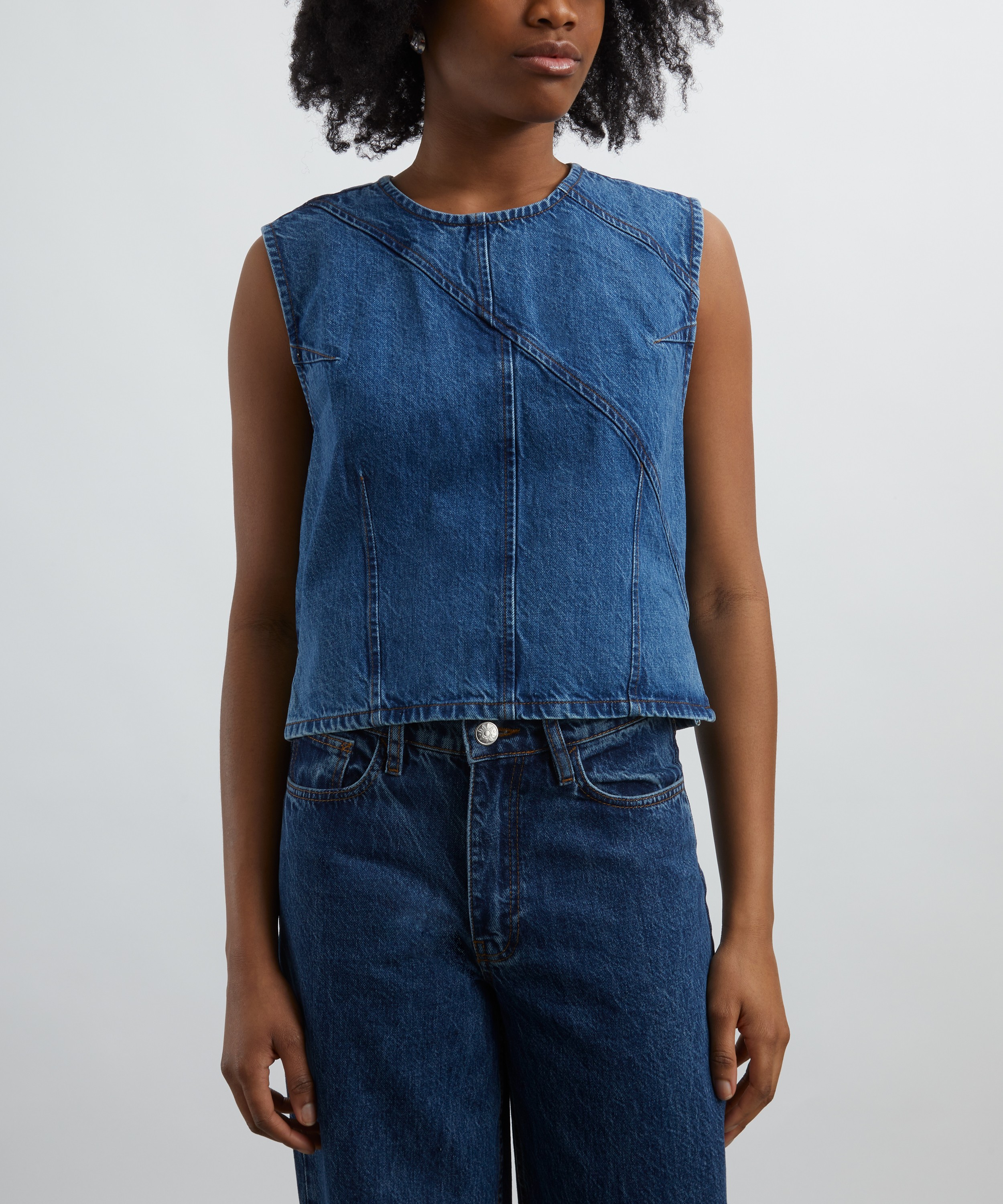 DALA - Angle Denim Tank Top image number 2