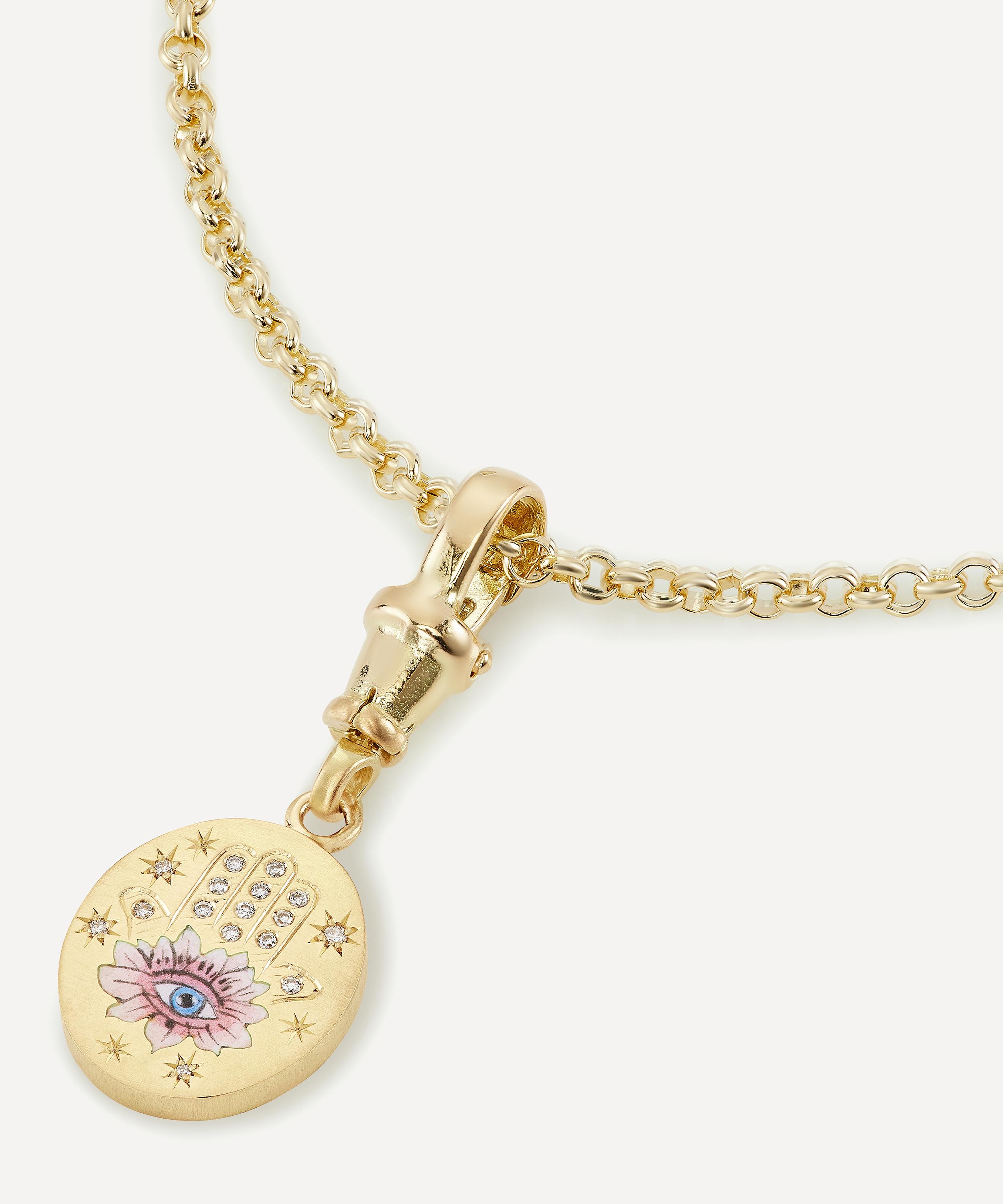 Cece Jewellery - 18ct Gold Protector Pendant Necklace image number 1