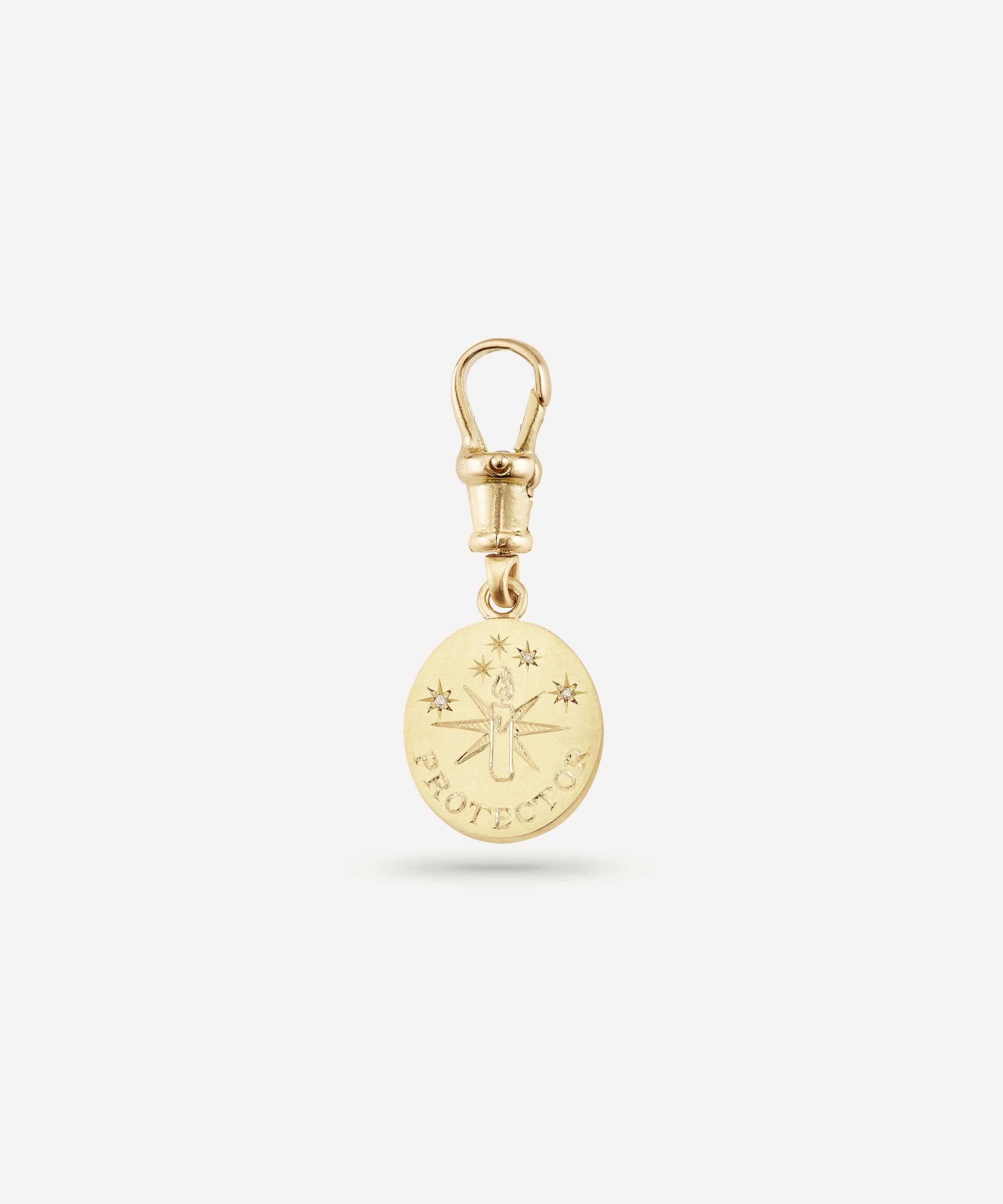 Cece Jewellery - 18ct Gold Protector Pendant Necklace image number 4