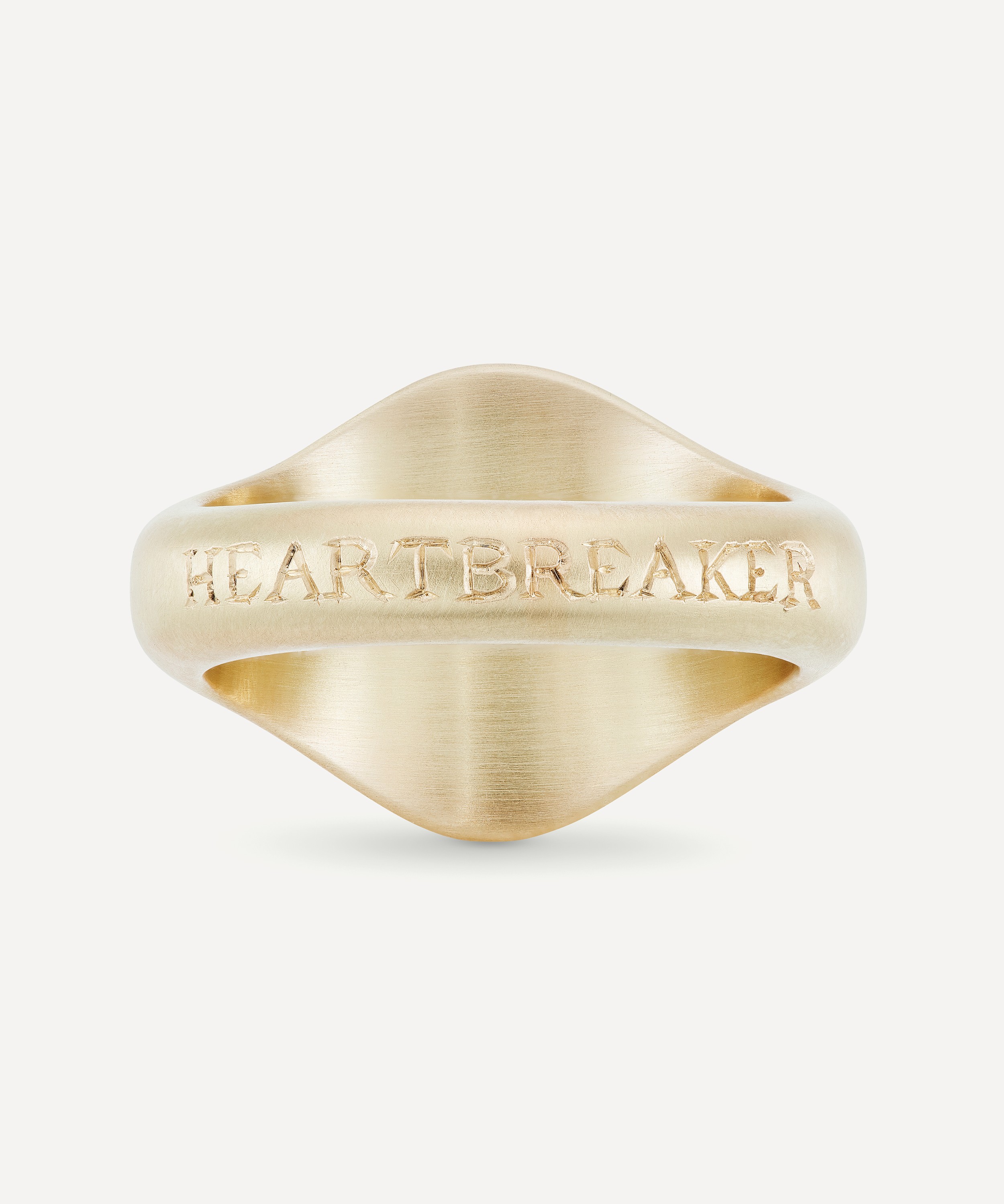 Cece Jewellery - 18ct Gold Heartbreaker Signet Ring image number 3