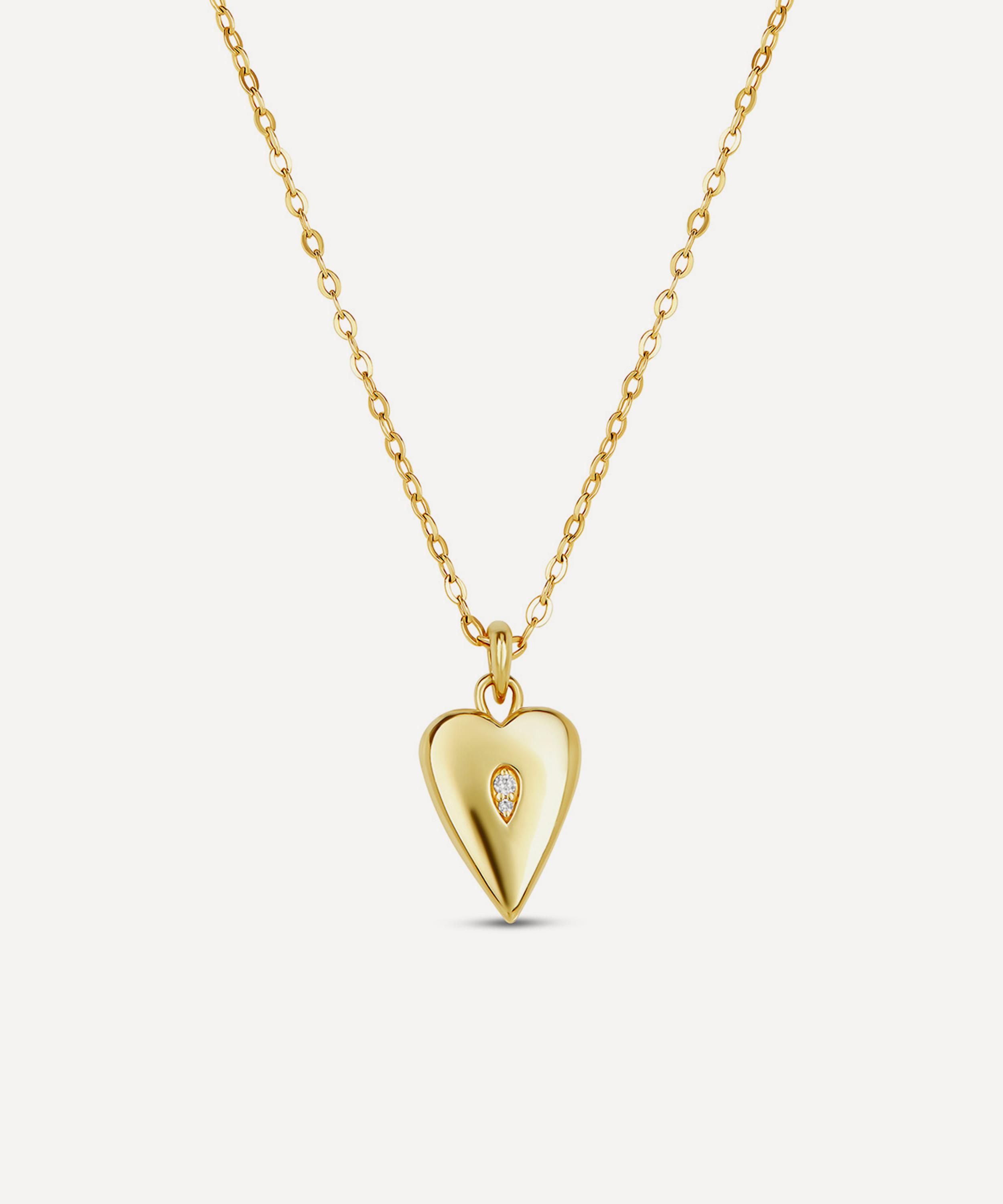 Dinny Hall - 9ct Gold My World Heart Locket Pendant Necklace image number 0