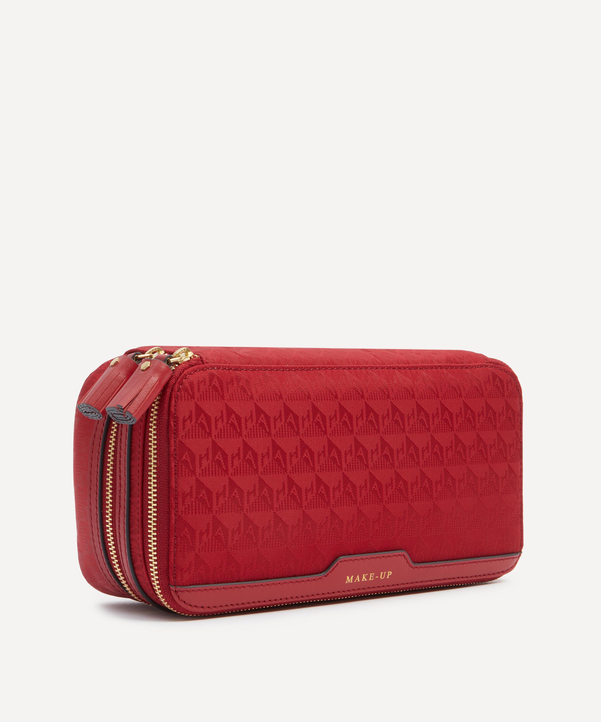 Anya Hindmarch - Red Logo Make-Up Pouch image number 1