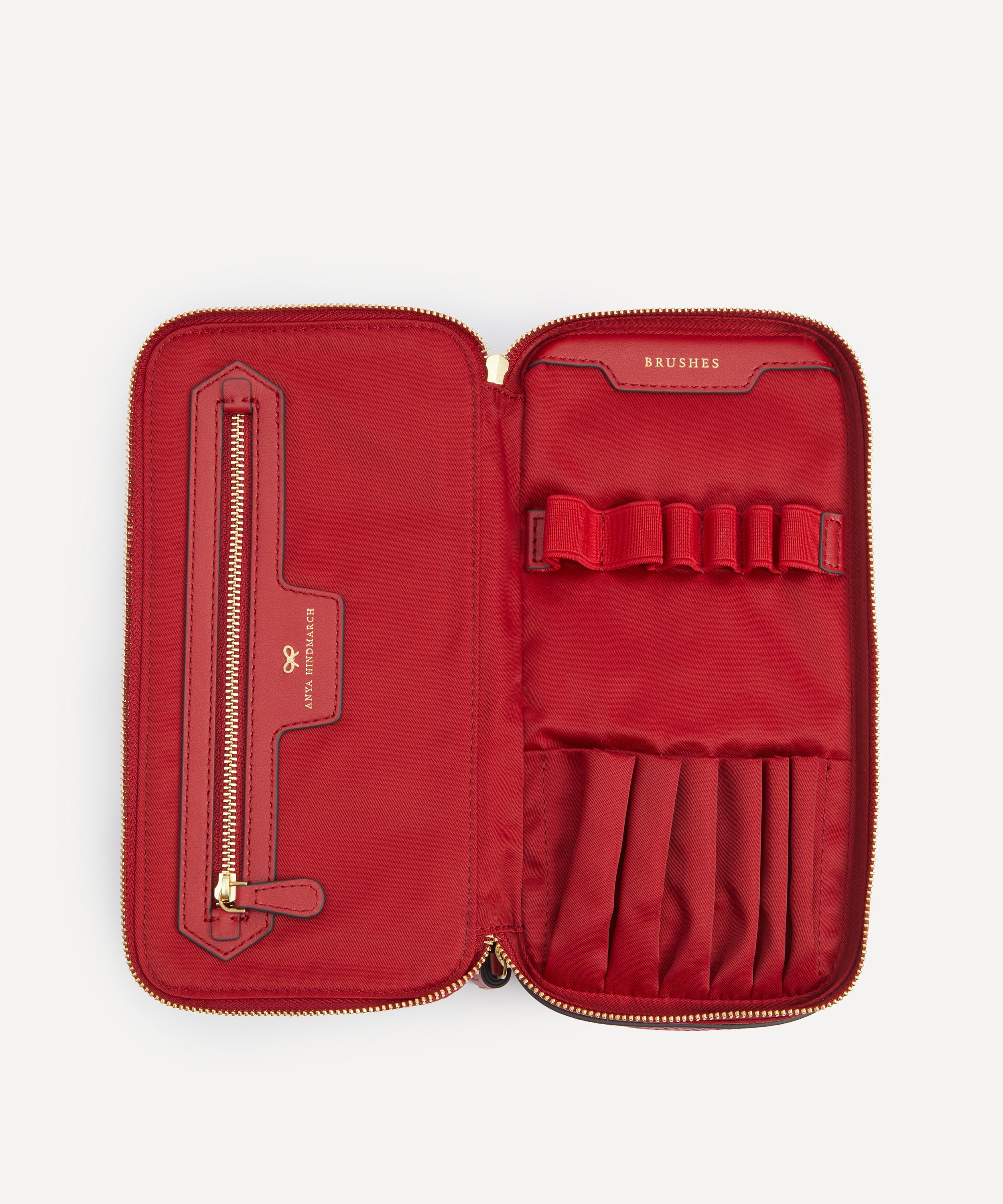 Anya Hindmarch - Red Logo Make-Up Pouch image number 5