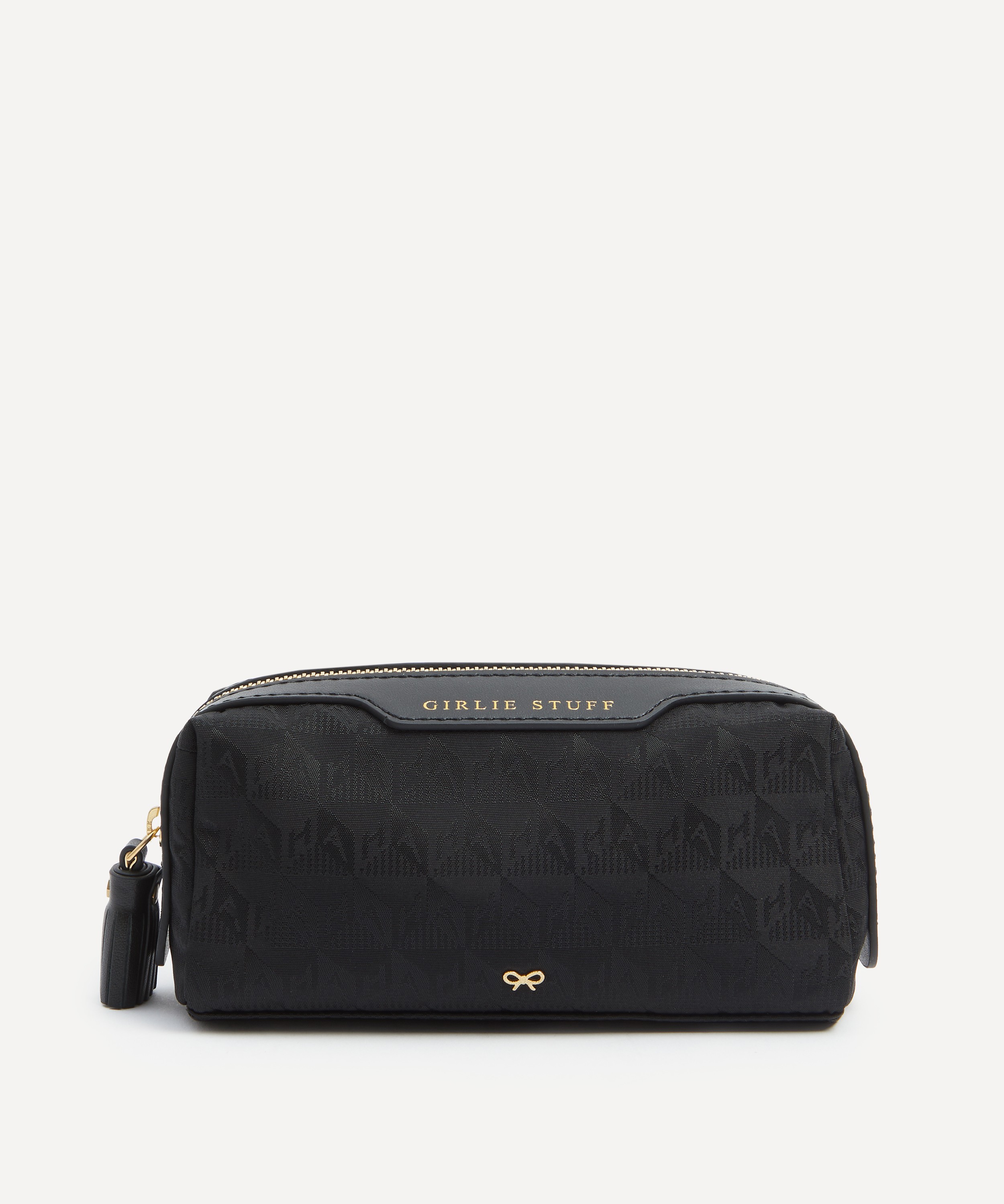 Anya Hindmarch - Black Logo Girlie Stuff Pouch