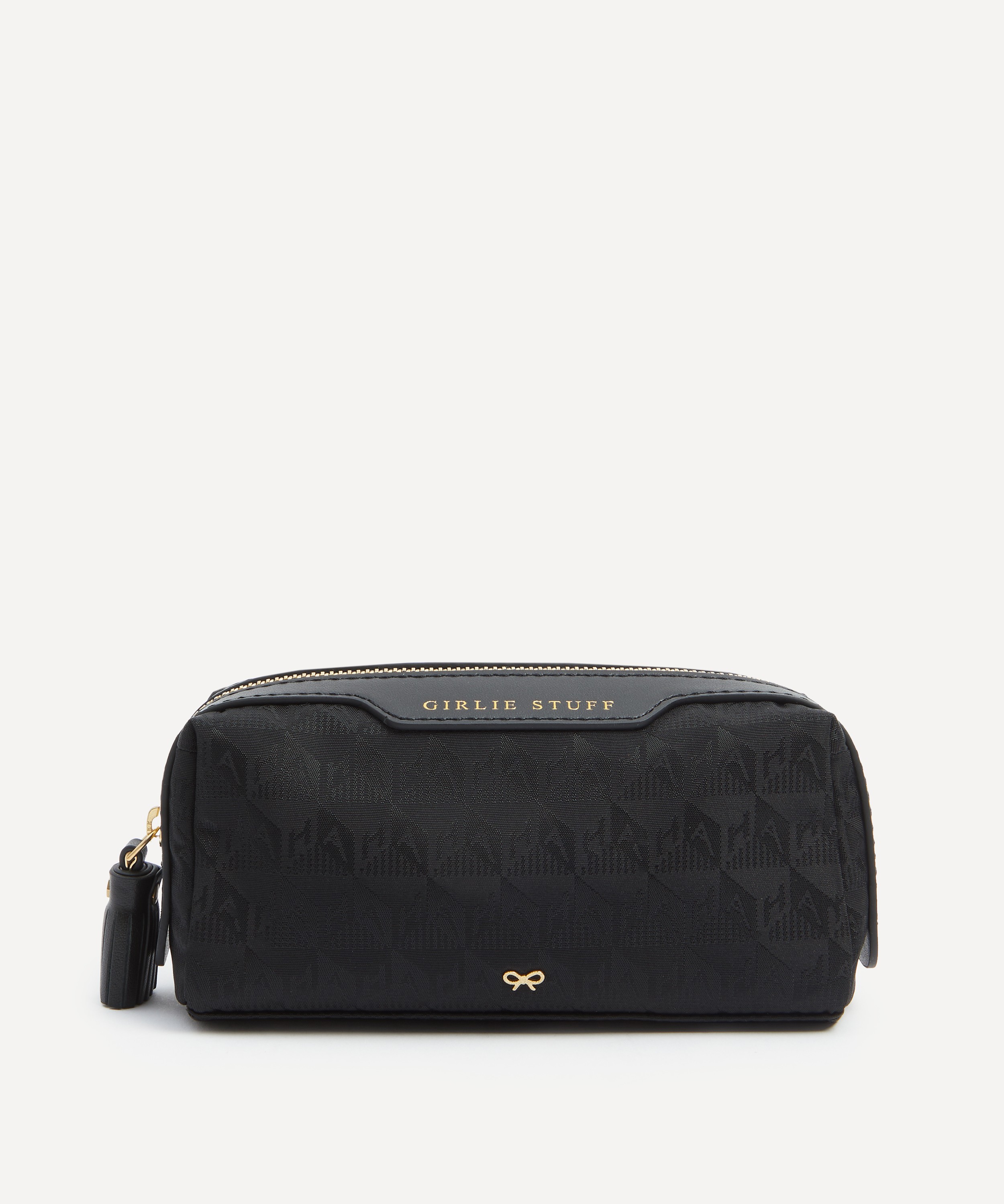 Anya Hindmarch - Black Logo Girlie Stuff Pouch image number 0