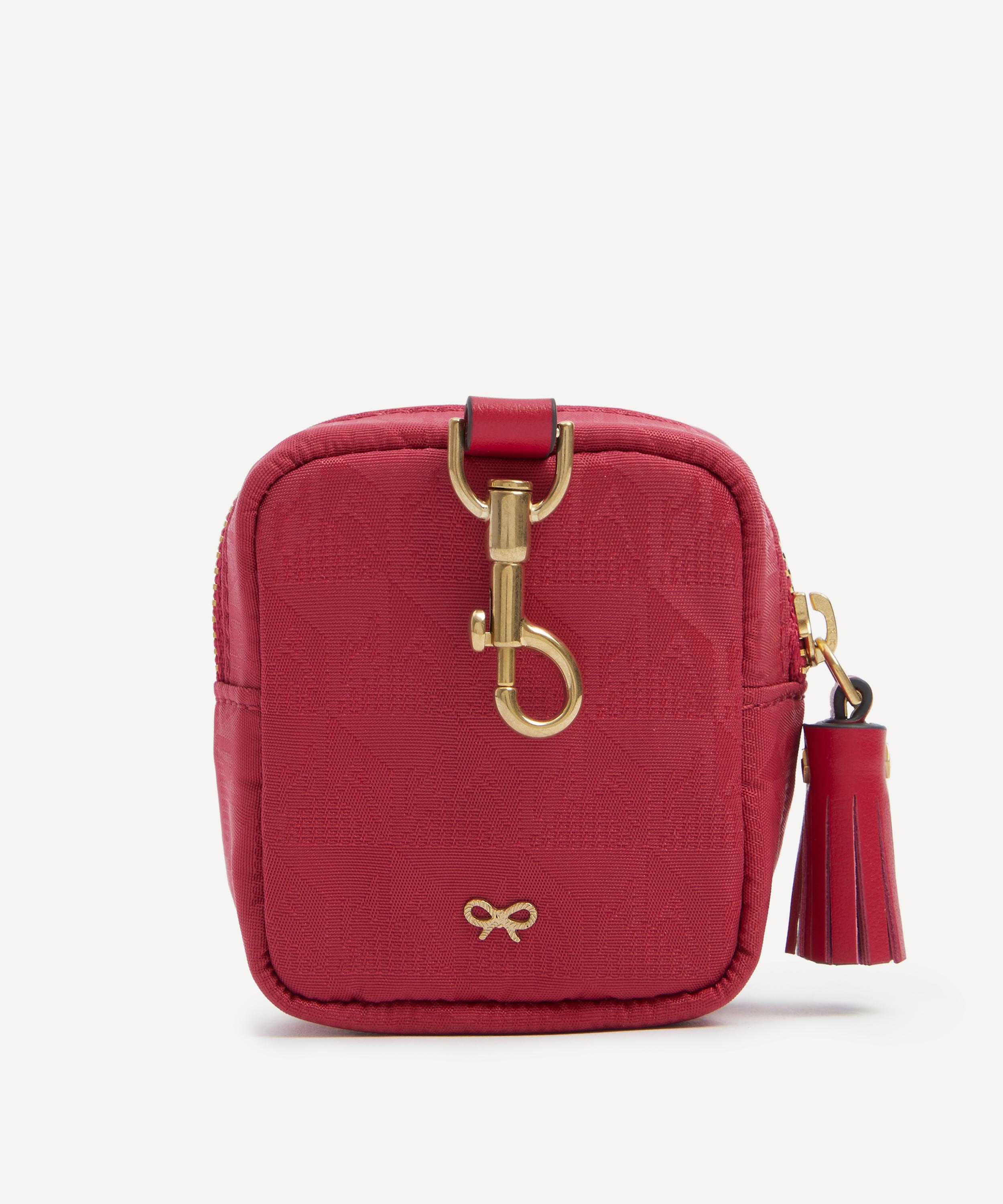 Anya Hindmarch - Magenta Logo Earphones Travel Pouch image number 2