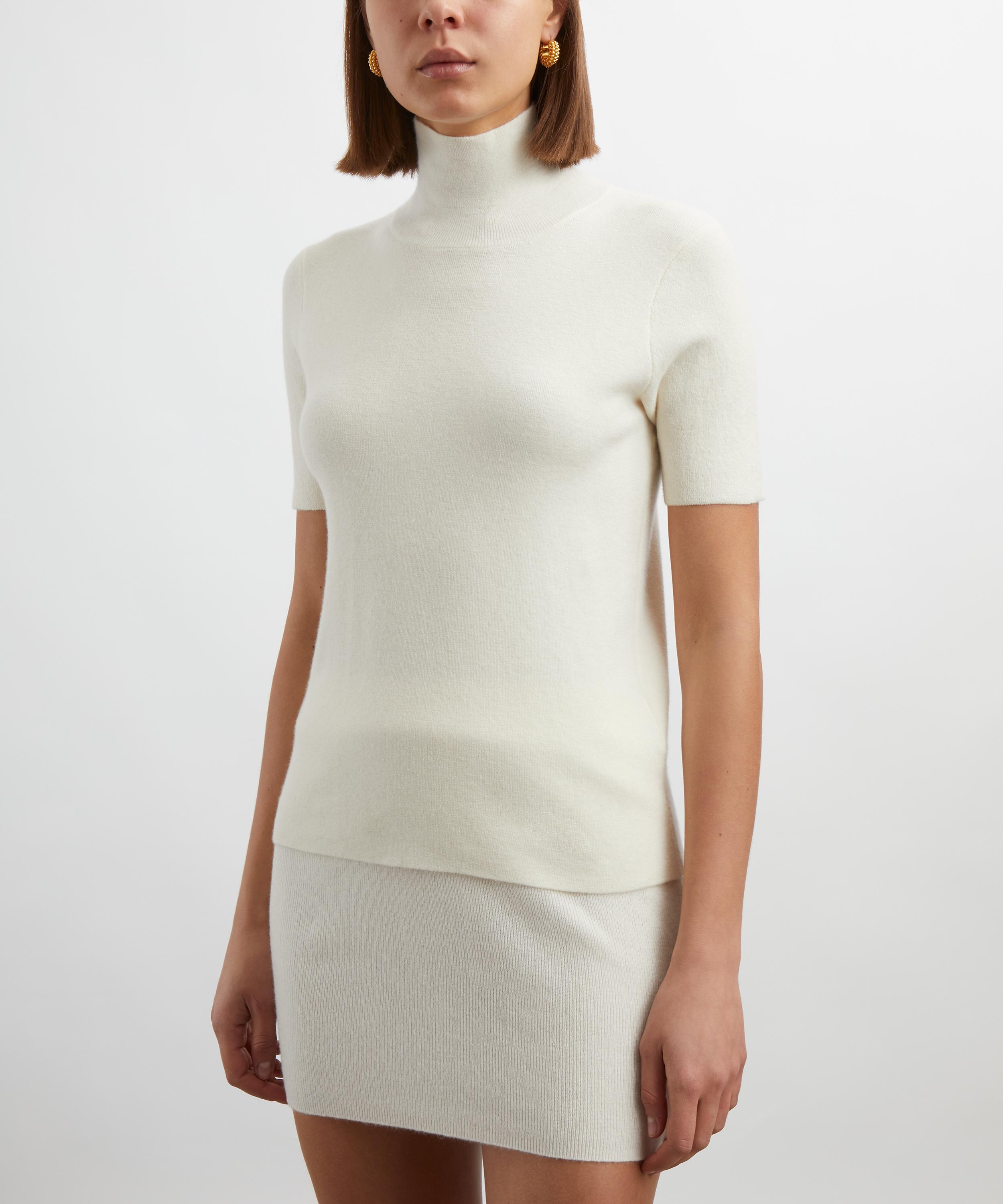 AEXAE - Cashmere Ribbed High-Neck Top image number 2