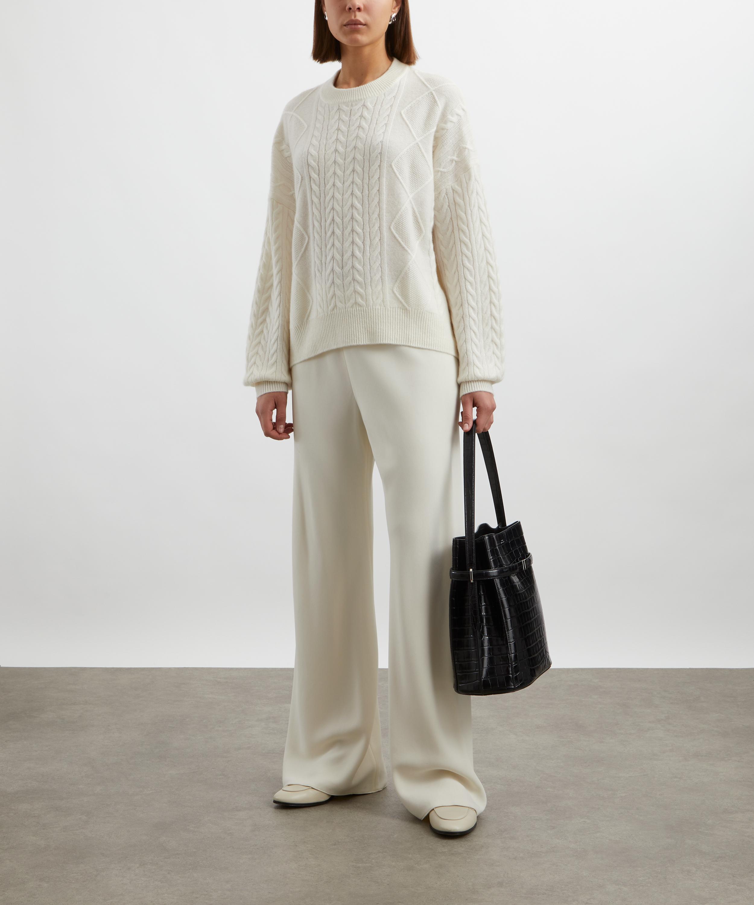 AEXAE - Oversized Cashmere Cable Jumper image number 1