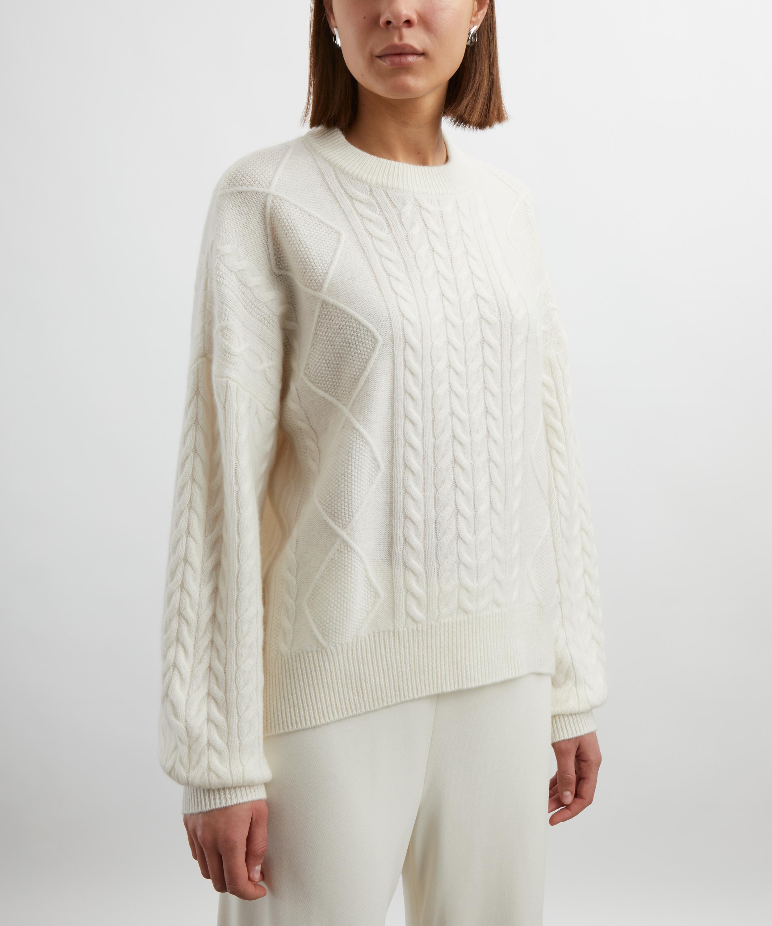 AEXAE - Oversized Cashmere Cable Jumper image number 2