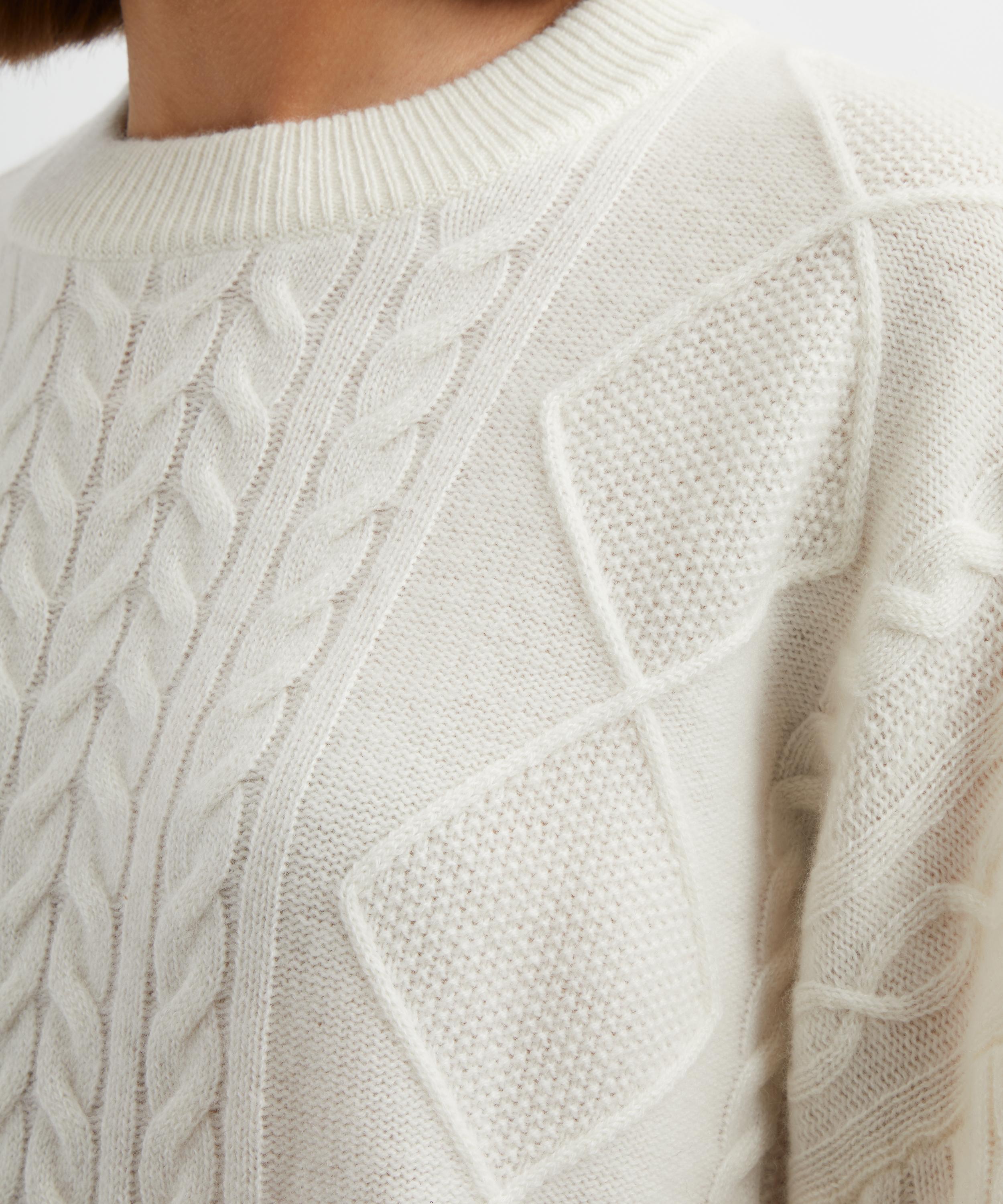 AEXAE - Oversized Cashmere Cable Jumper image number 4