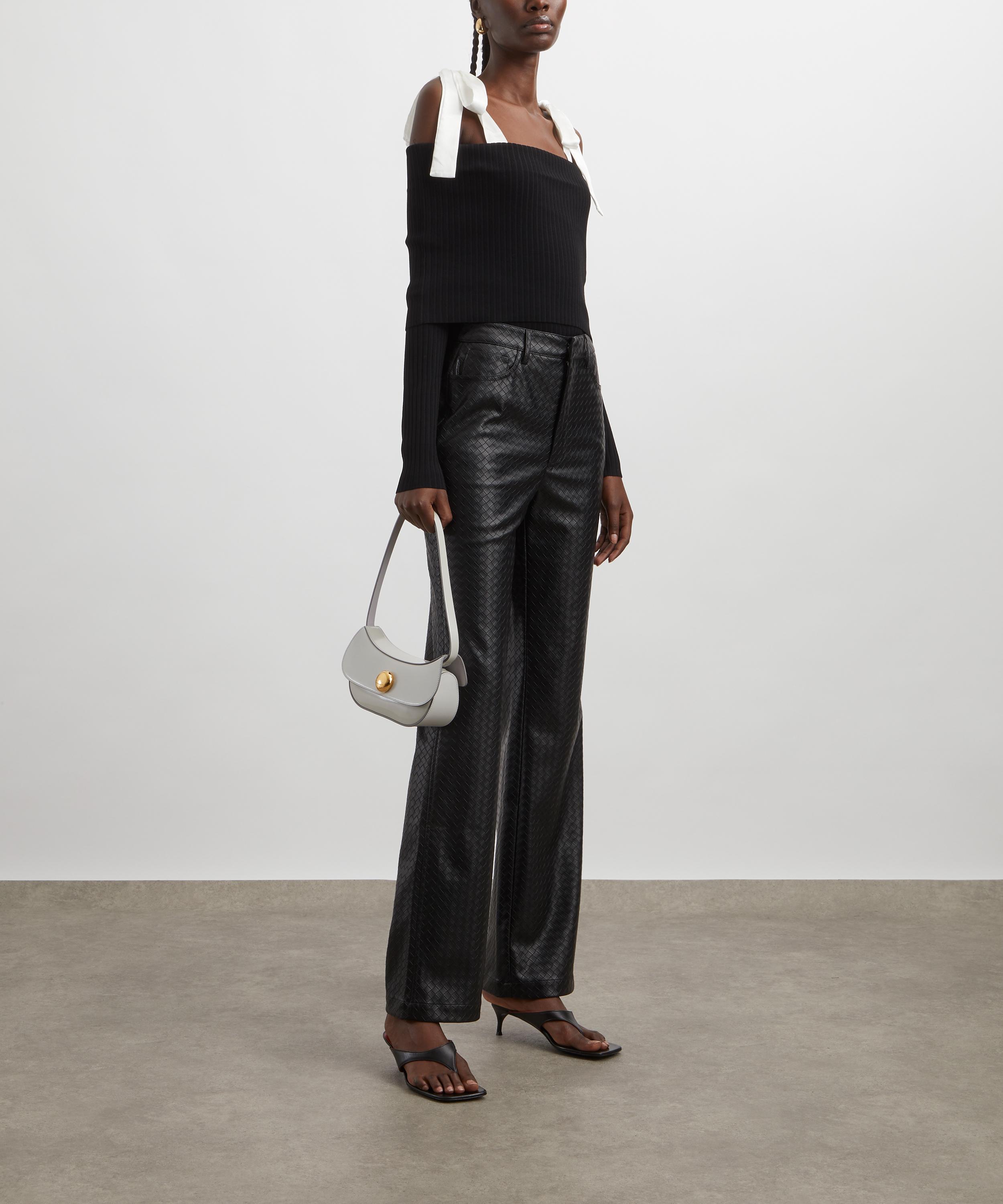 ROTATE Birger Christensen - Braided Straight Trousers image number 1