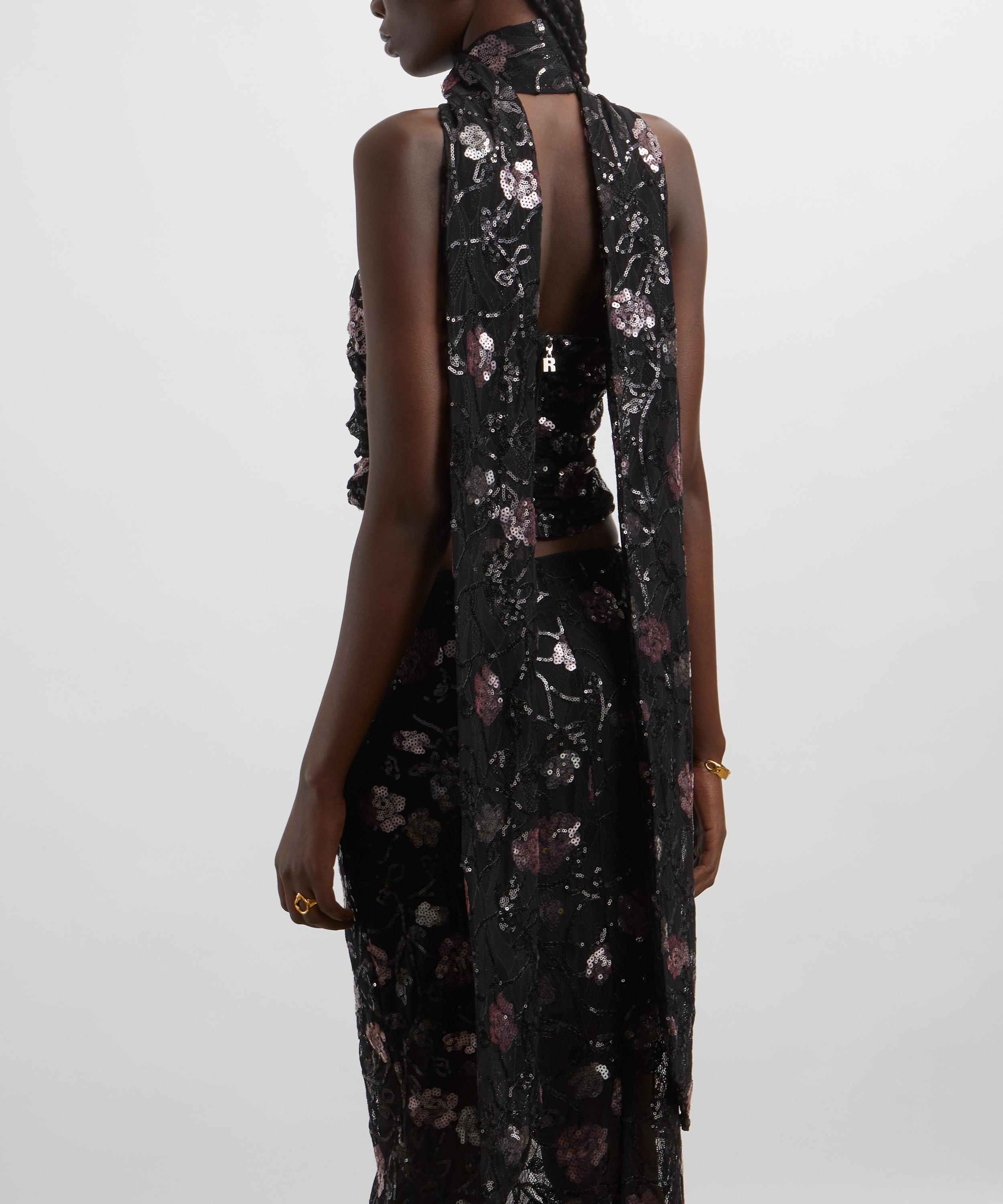 ROTATE Birger Christensen - Lace Draped Top image number 3