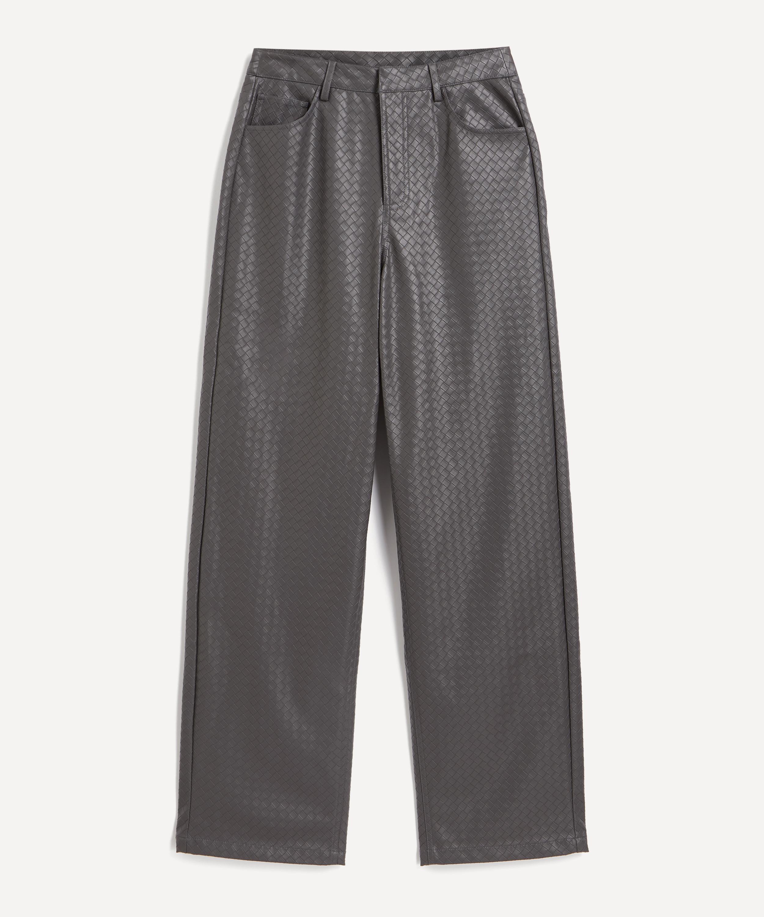 ROTATE Birger Christensen - High Waist Braided Straight Trousers