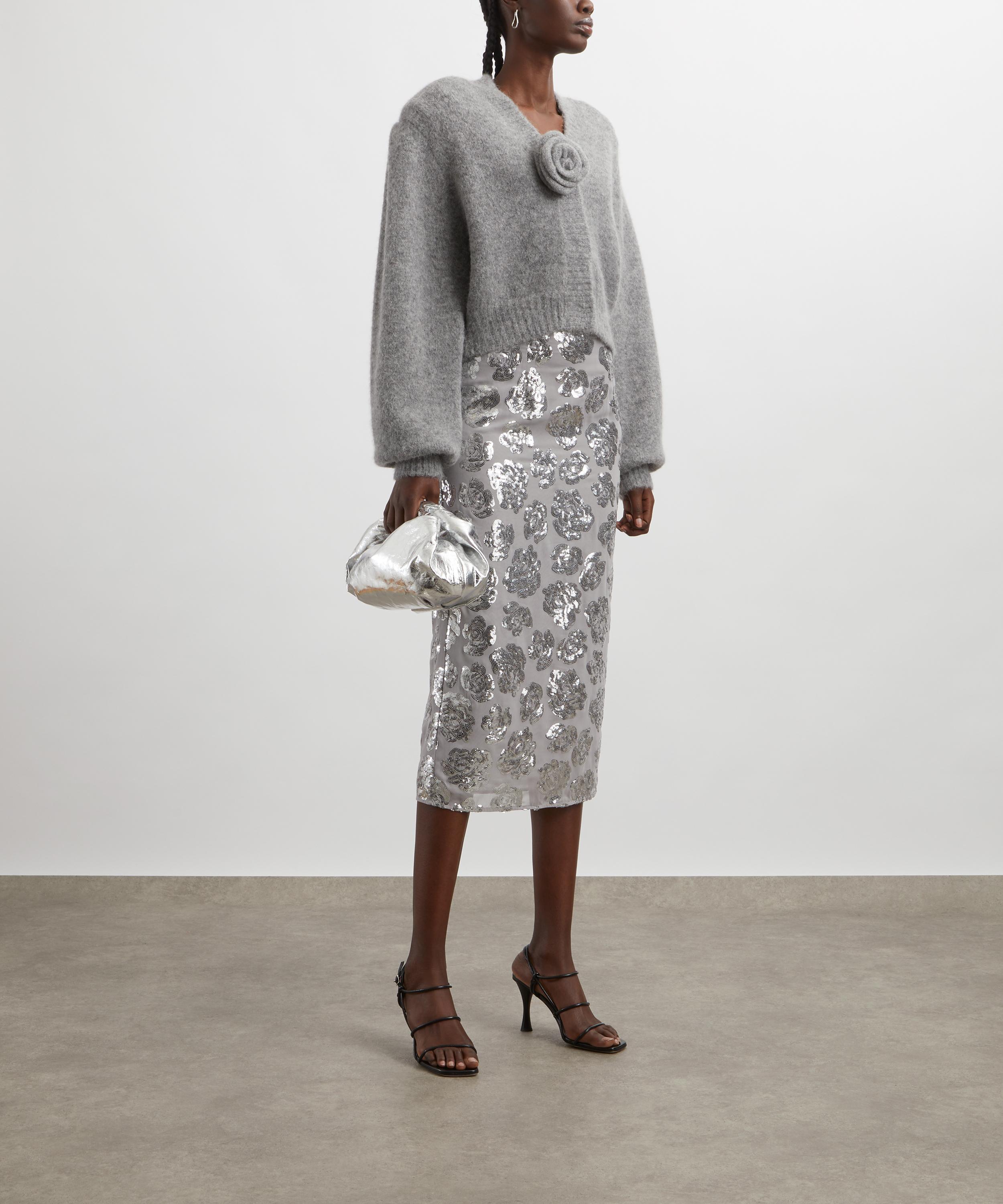 ROTATE Birger Christensen - Sequin Chiffon Skirt image number 1