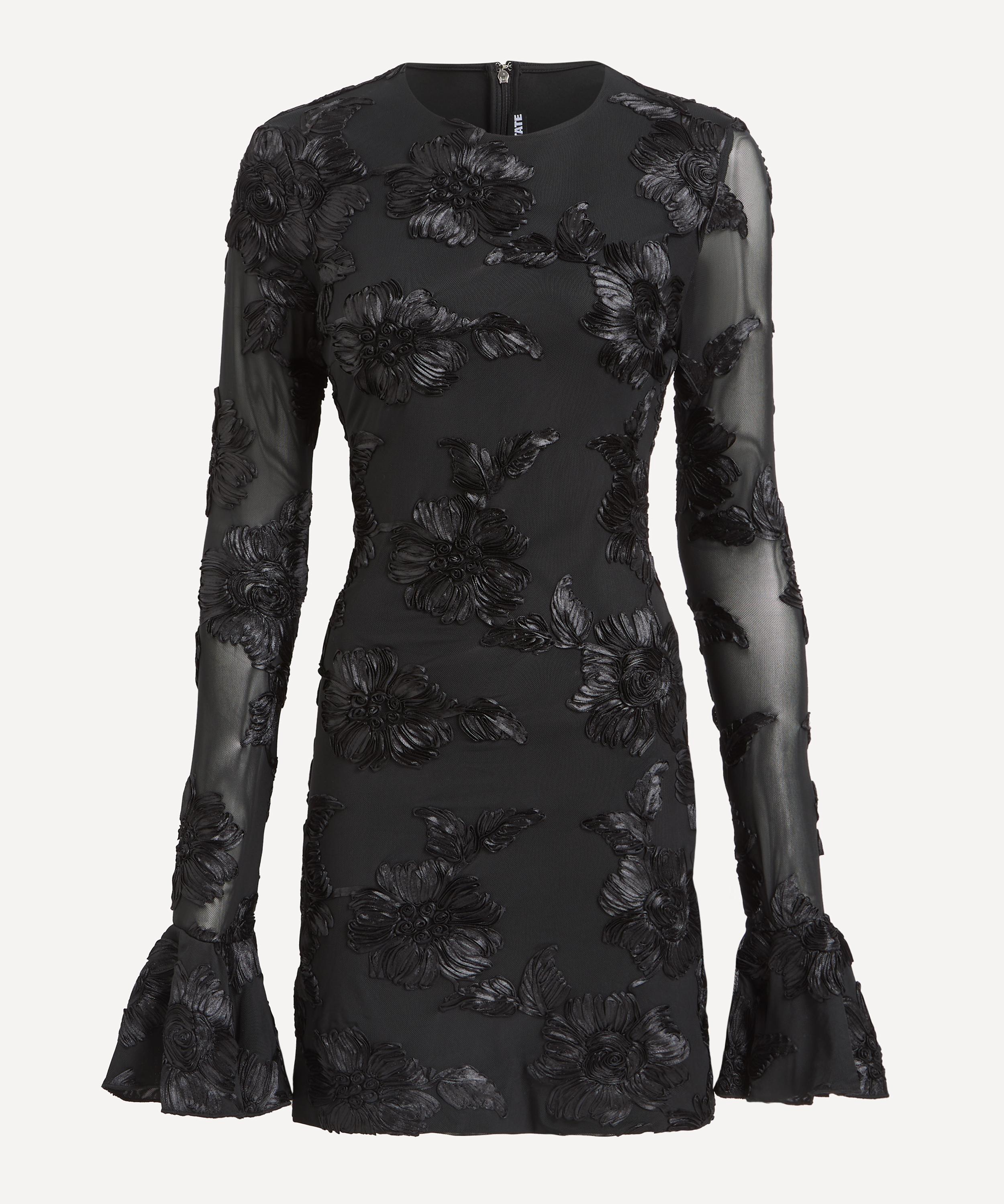 ROTATE Birger Christensen - Flower Mesh Mini Dress