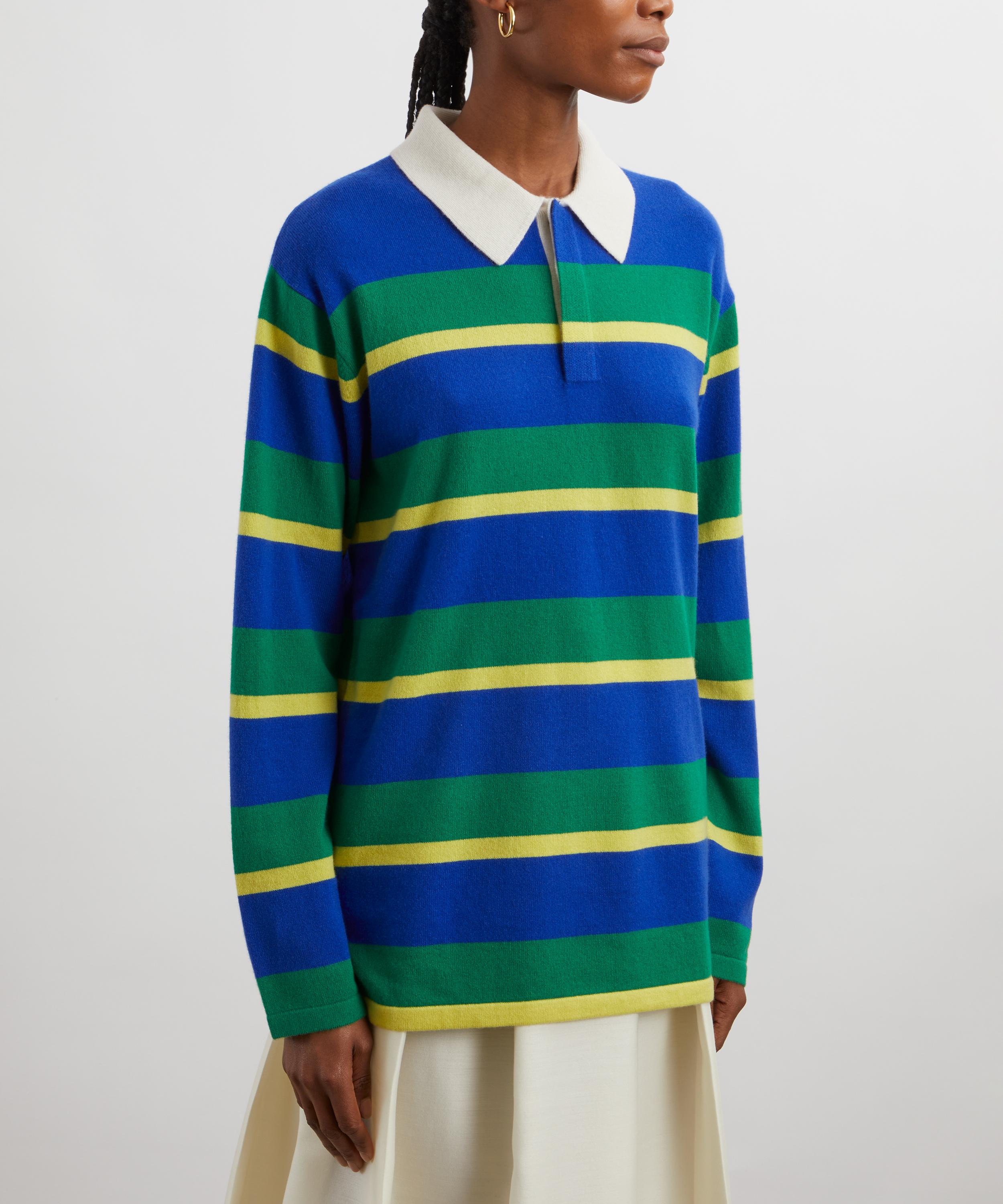 Guest In Residence - Cashmere Striped Rugby Shirt image number 2