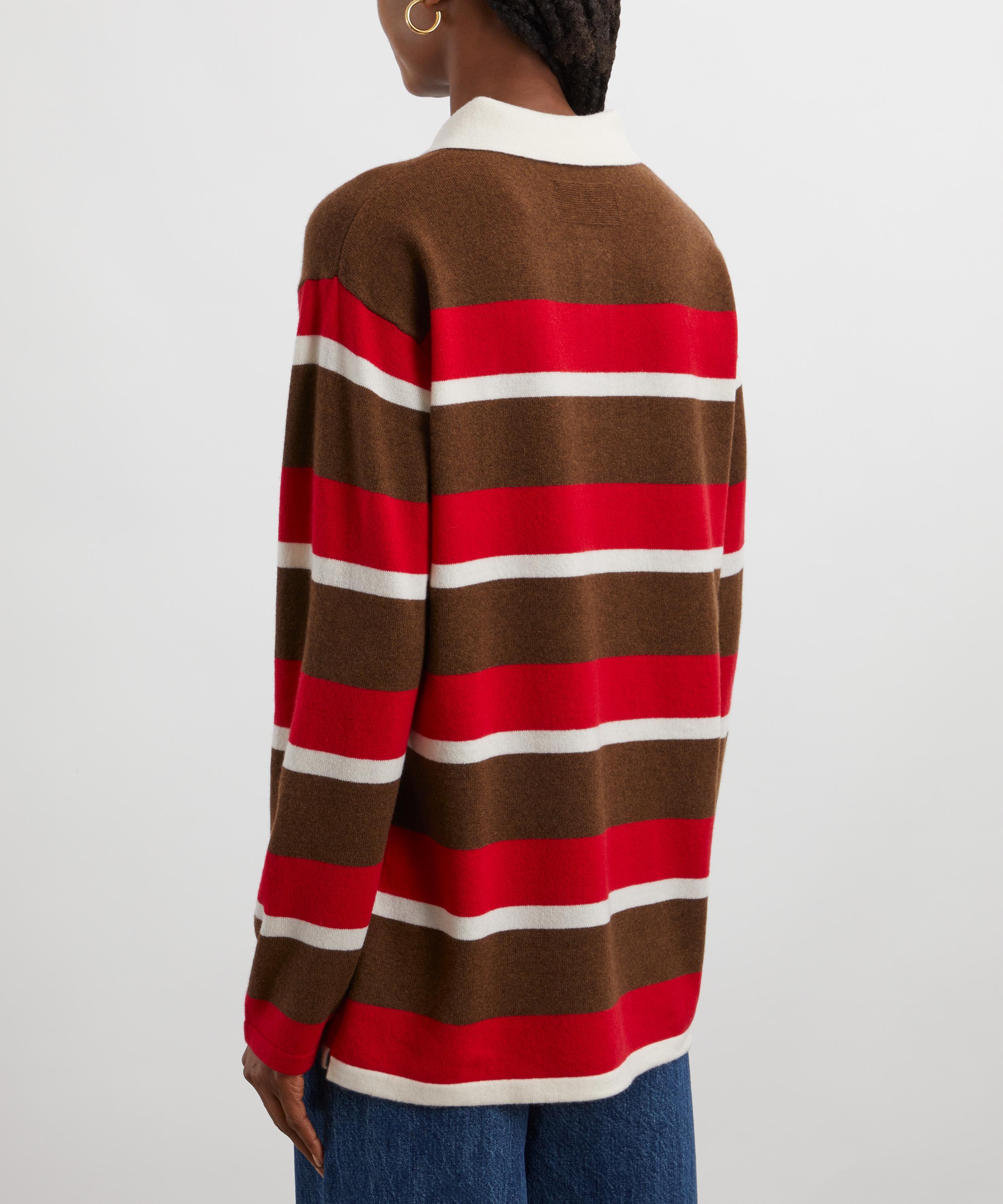 Guest In Residence - Cashmere Striped Rugby Shirt image number 3
