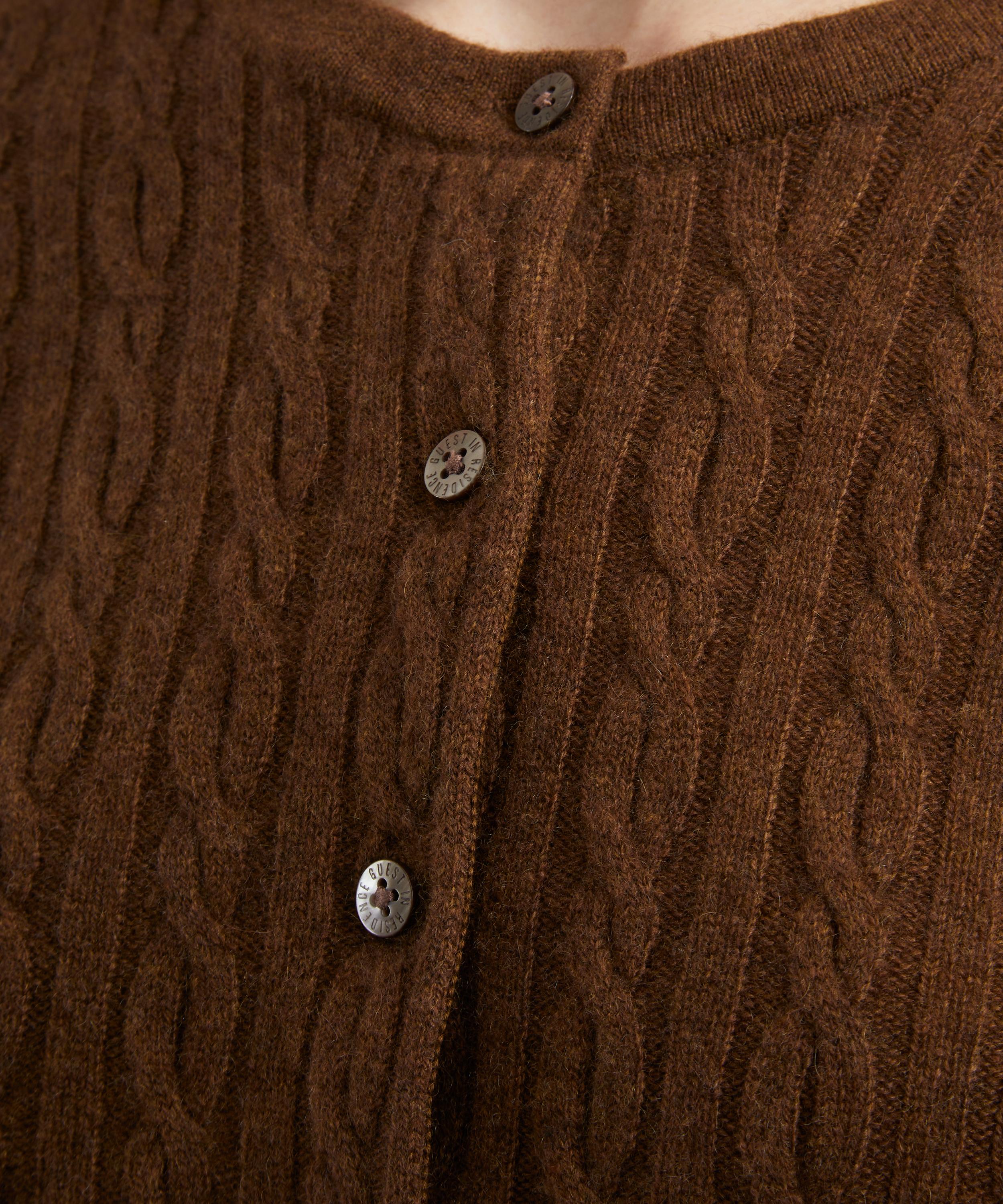 Guest In Residence - Jane Cable Cashmere Cardigan image number 4