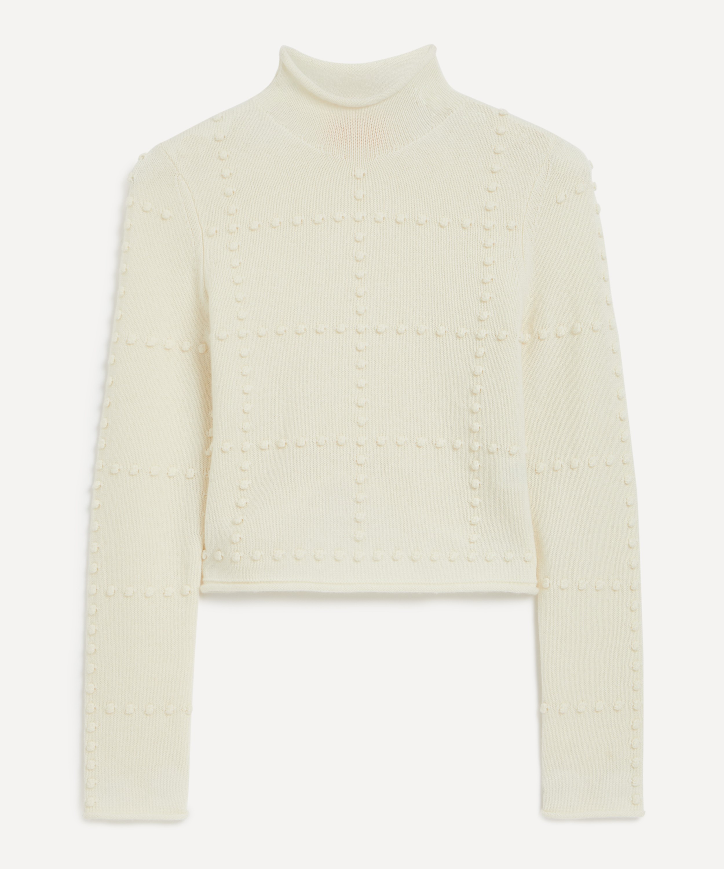 Guest In Residence - Wool-Cashmere Popcorn Turtleneck Top