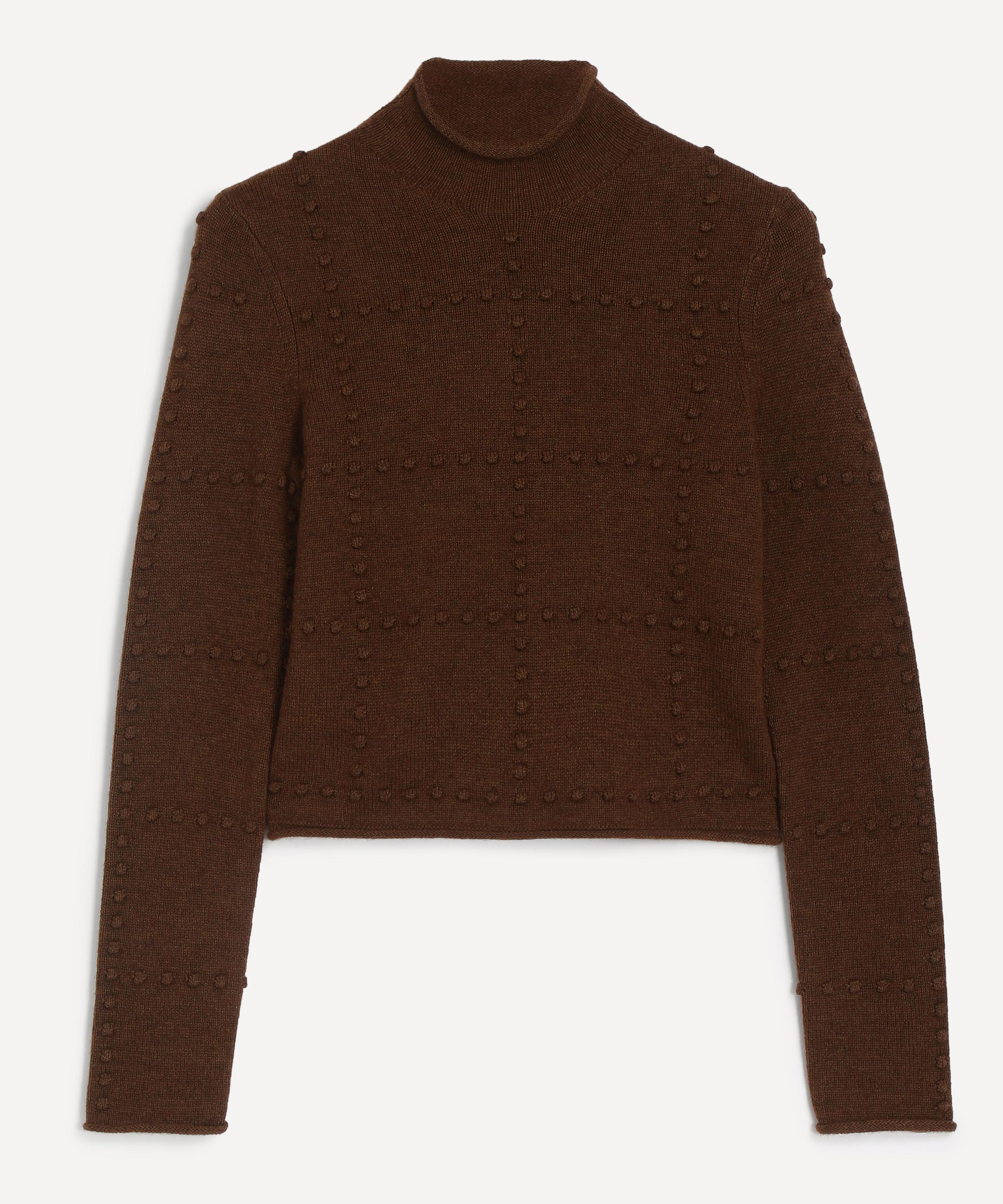 Guest In Residence - Wool-Cashmere Popcorn Turtleneck Top image number 0
