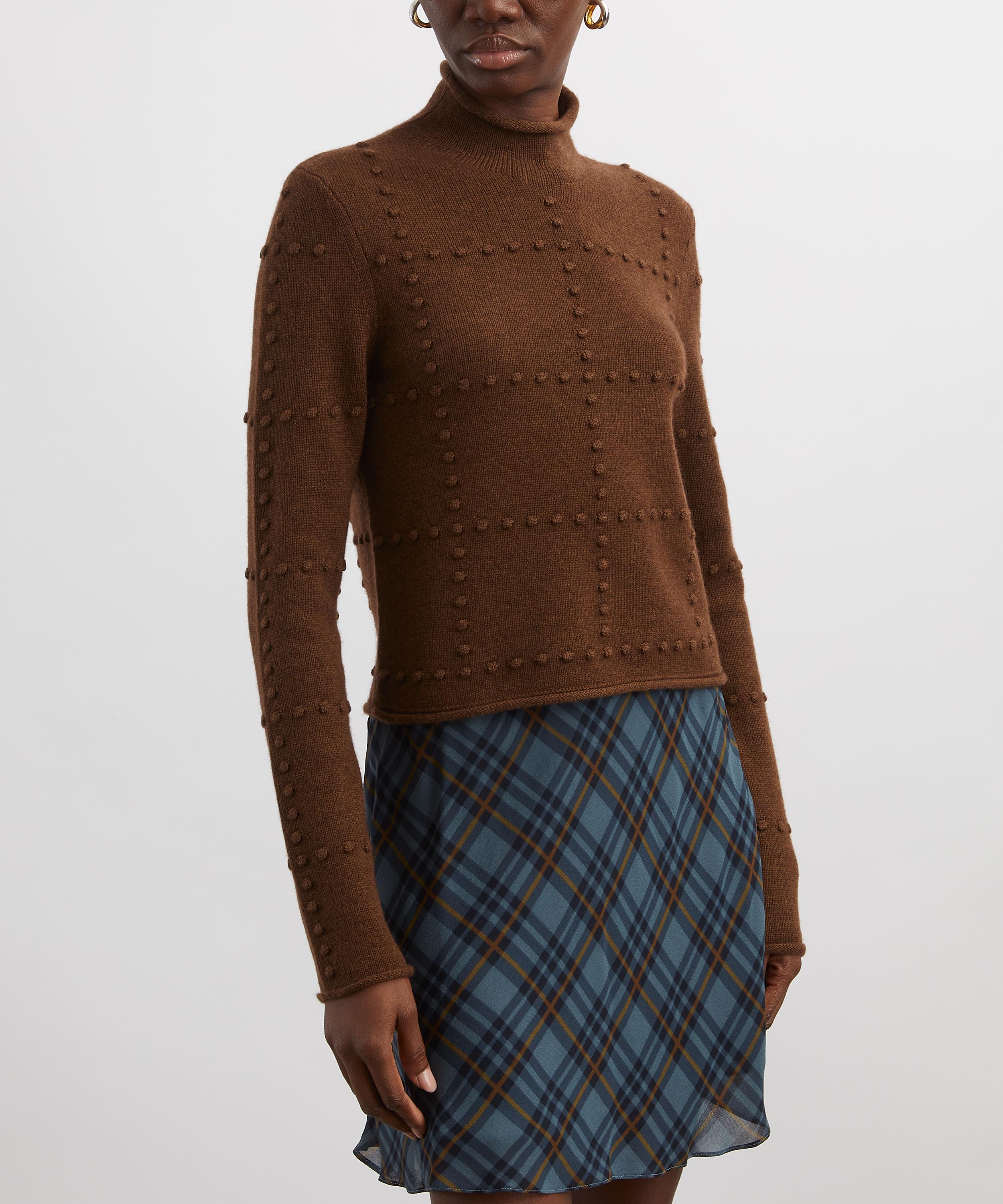 Guest In Residence - Wool-Cashmere Popcorn Turtleneck Top image number 2